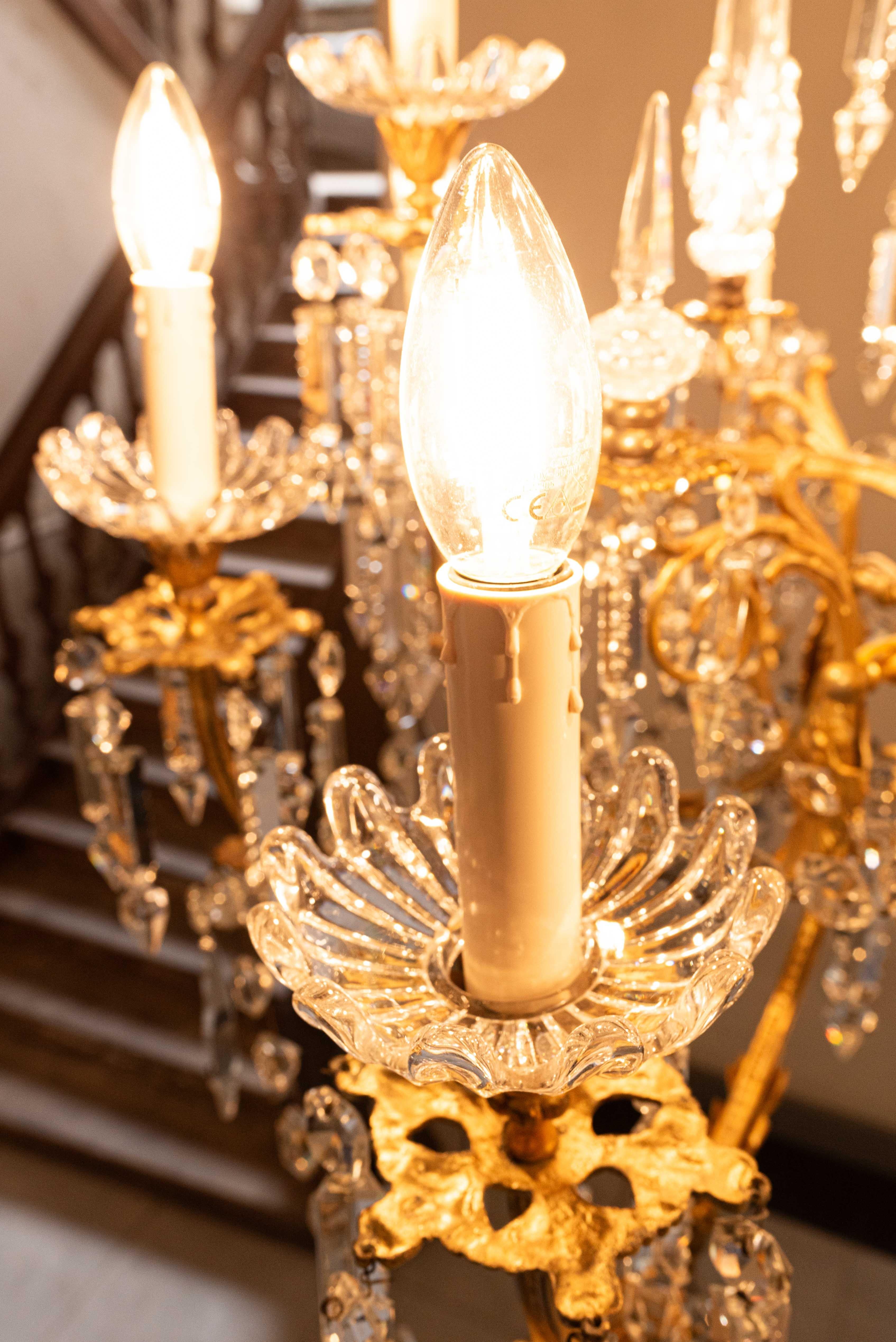 Cristallo Lampadario di cristallo del XIX secolo in vendita
