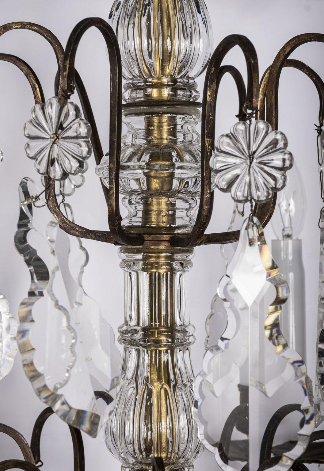 19th Century Crystal Chandelier For Sale 1