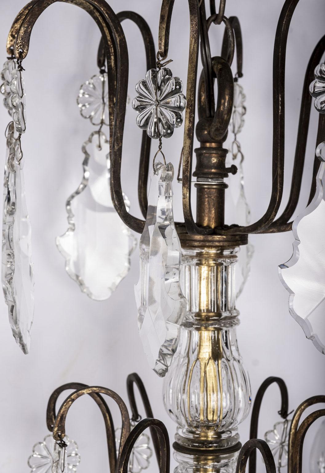 19th Century Crystal Chandelier For Sale 3