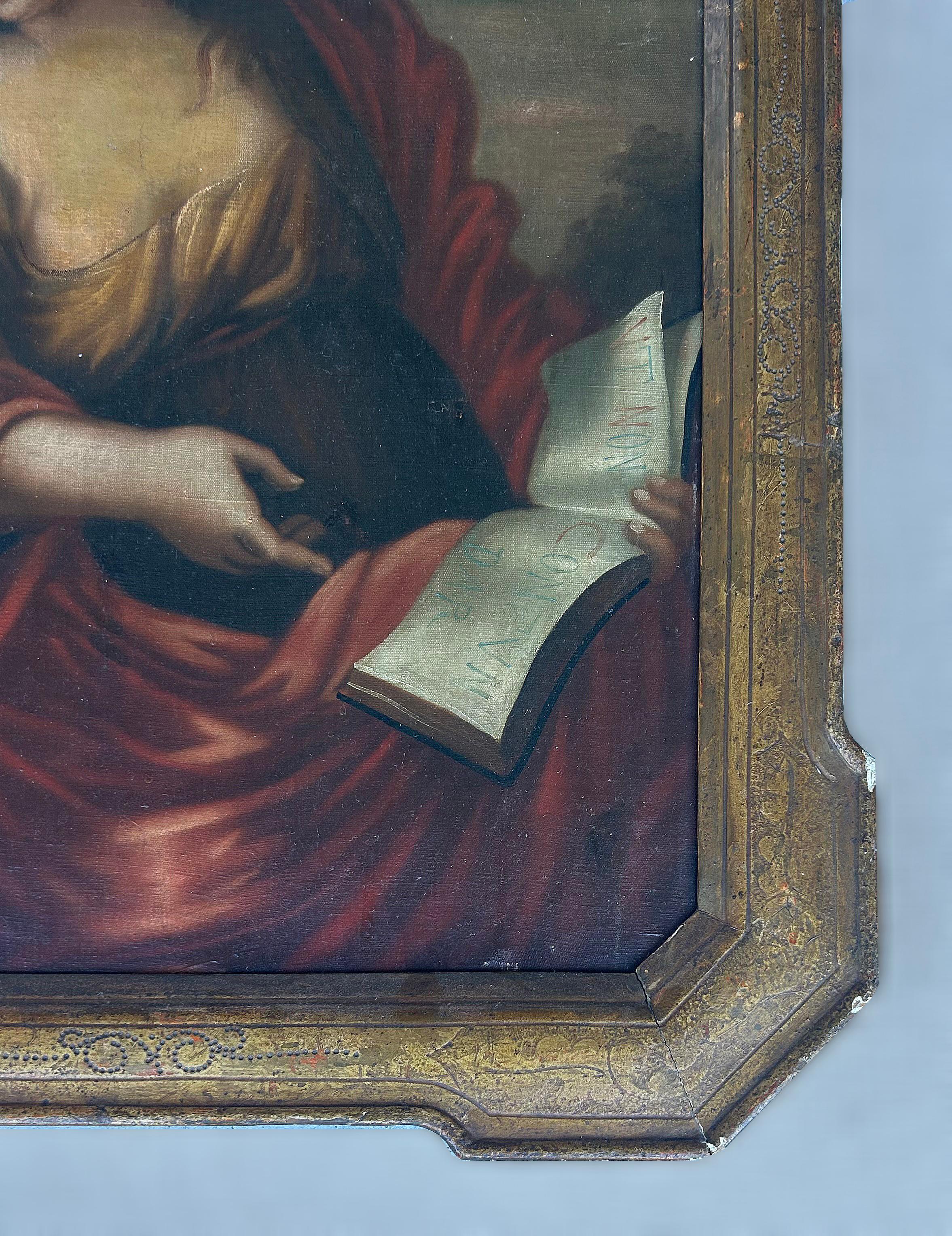 italien Portrait de Sybille de Cumes du XIXe siècle d'après Giovanni Romanelli, Italie en vente