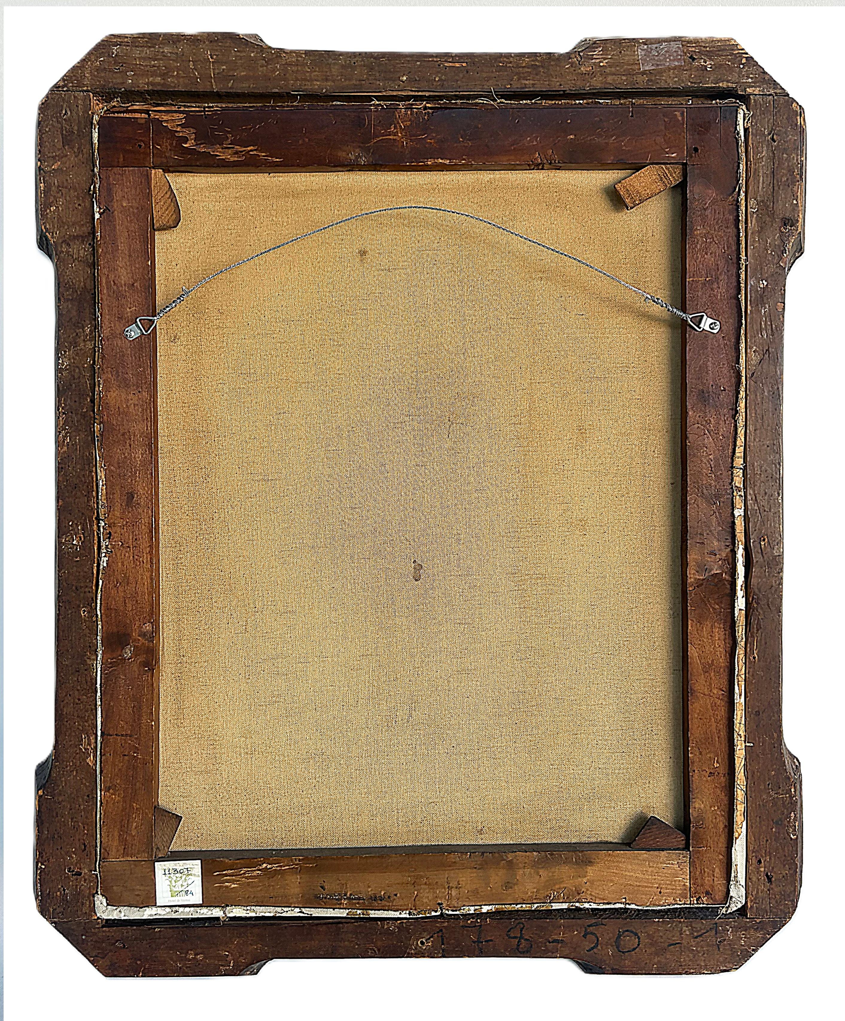 Toile Portrait de Sybille de Cumes du XIXe siècle d'après Giovanni Romanelli, Italie en vente