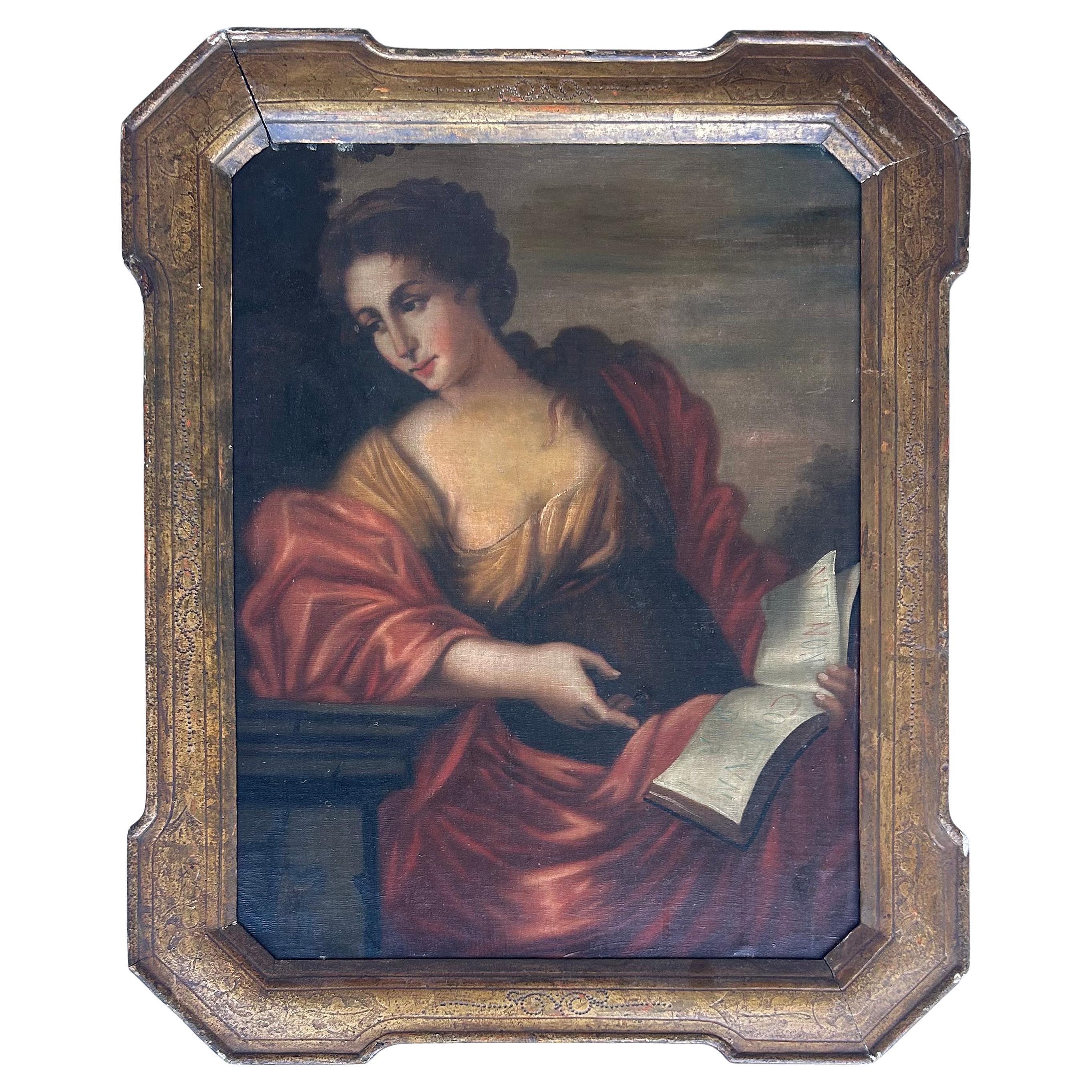 19th Century Cumaean Sybil Portrait After Giovanni Romanelli, Italy