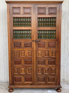 19th Century Cupboard or Cabinet, Walnut, Castillian Influence, Spain, Restored