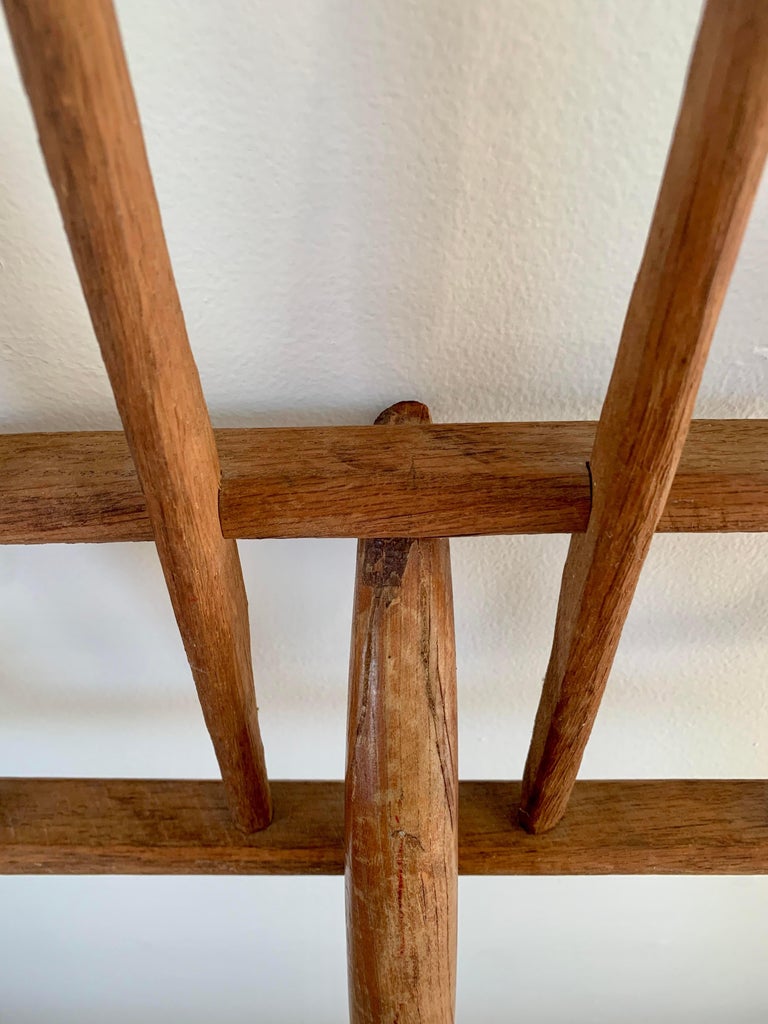 19th Century Custom Wall Mounted Wooden Pitchfork For Sale at 1stDibs