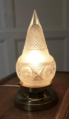 19th Century Cut Crystal Table Lamp