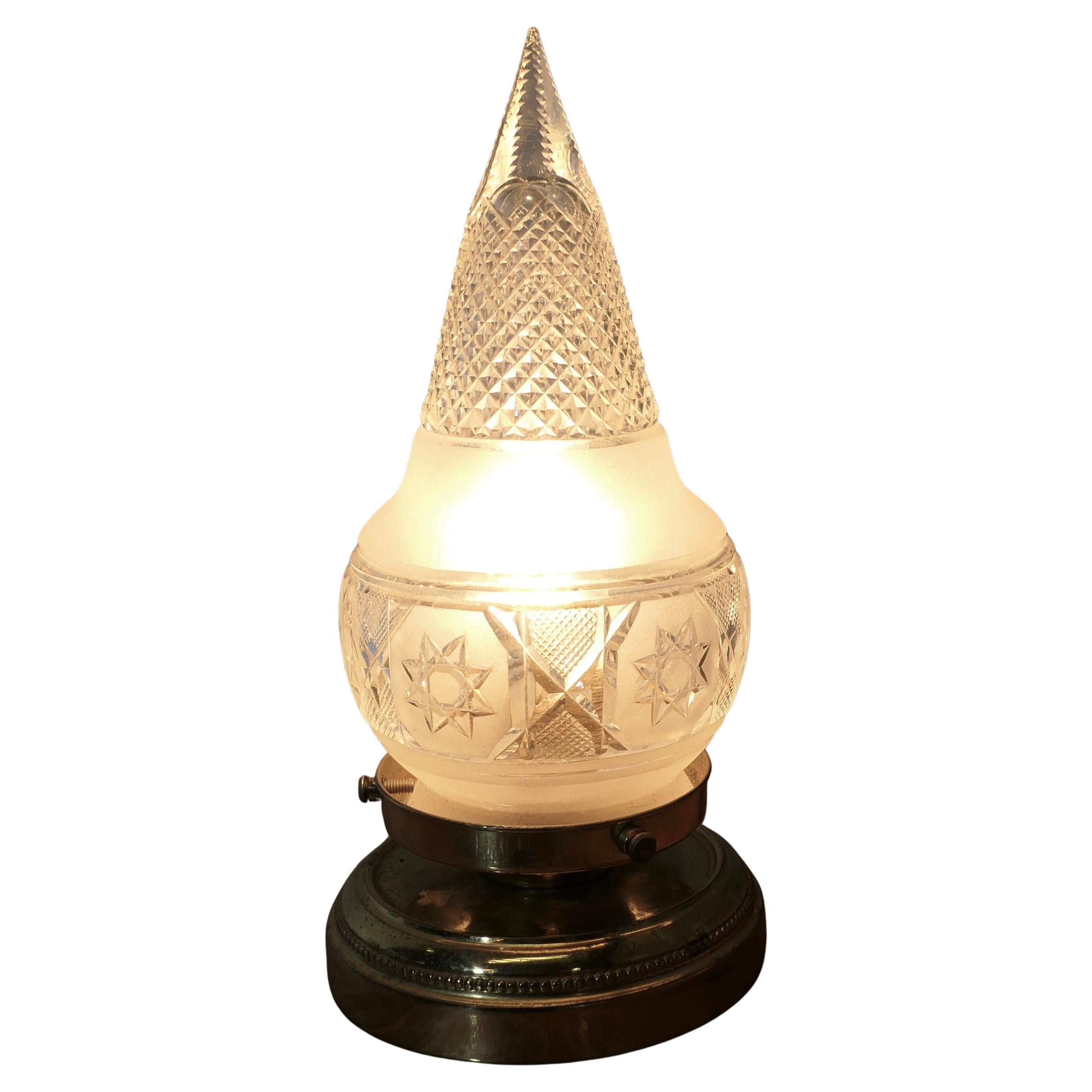 19th Century Cut Crystal Table Lamp