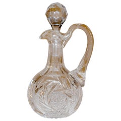 19th Century Cut Glass Cruet with Stopper