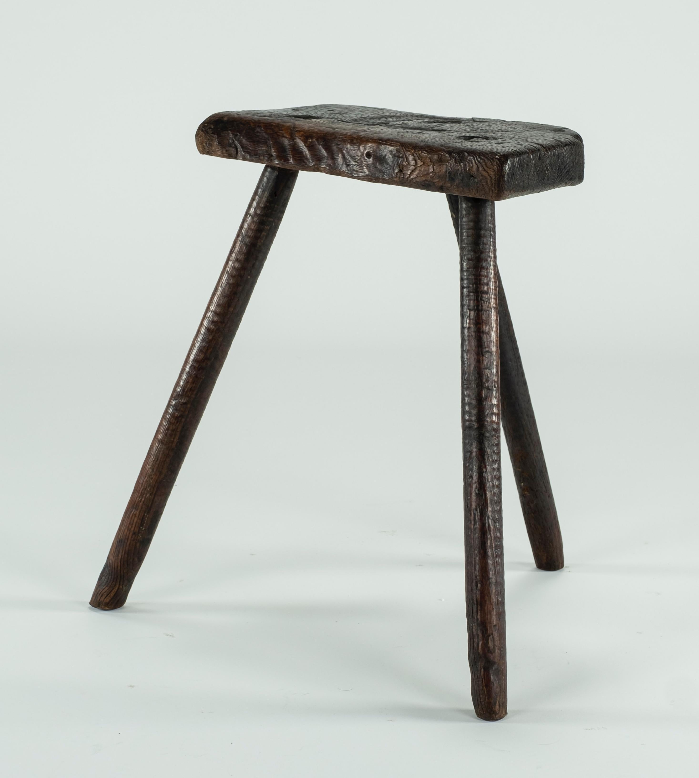 Wood 19th Century Cutler's Stool or Side Table
