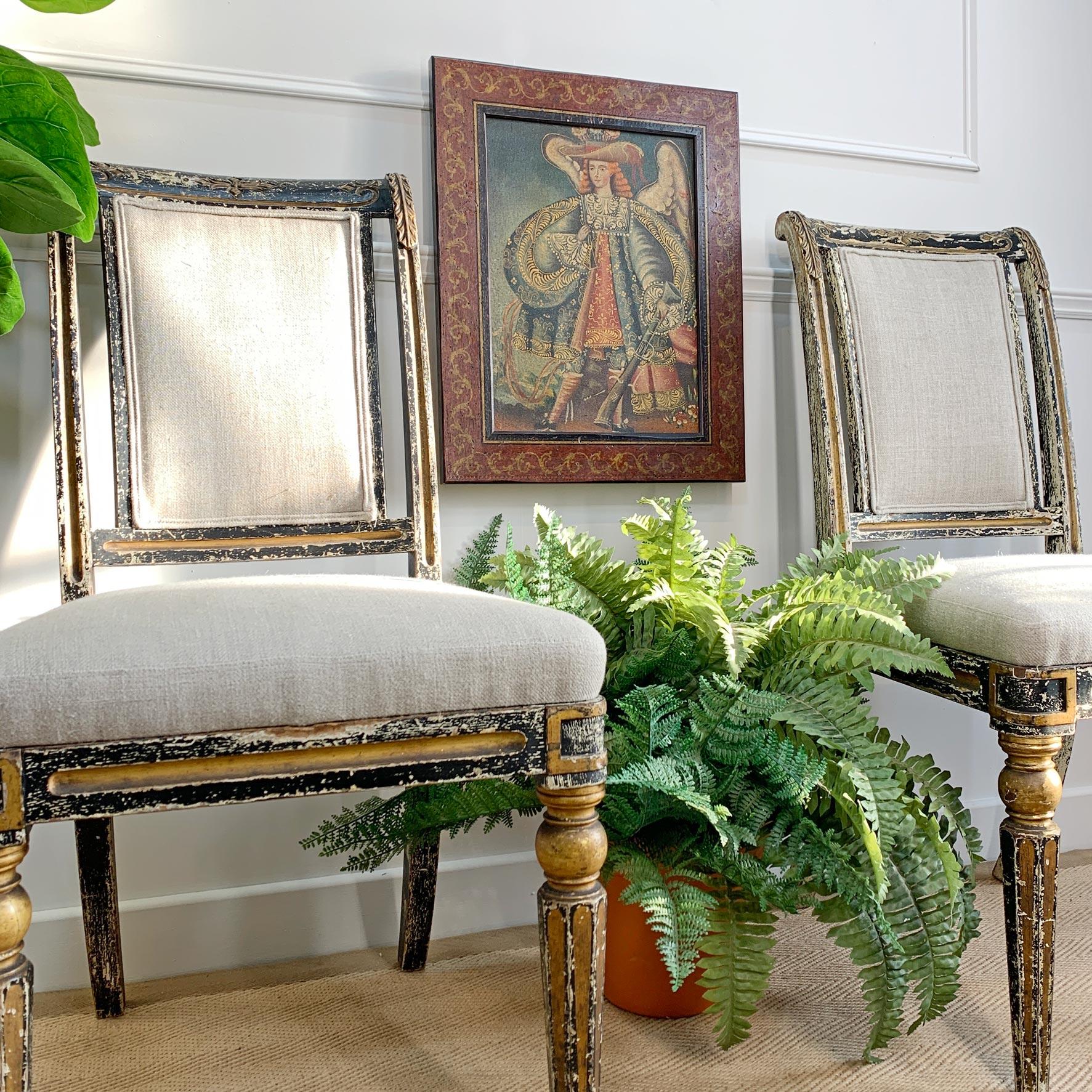 Siglo XIX Óleo sobre lienzo de la Escuela Cuzqueña Arcángel Miguel en venta 3