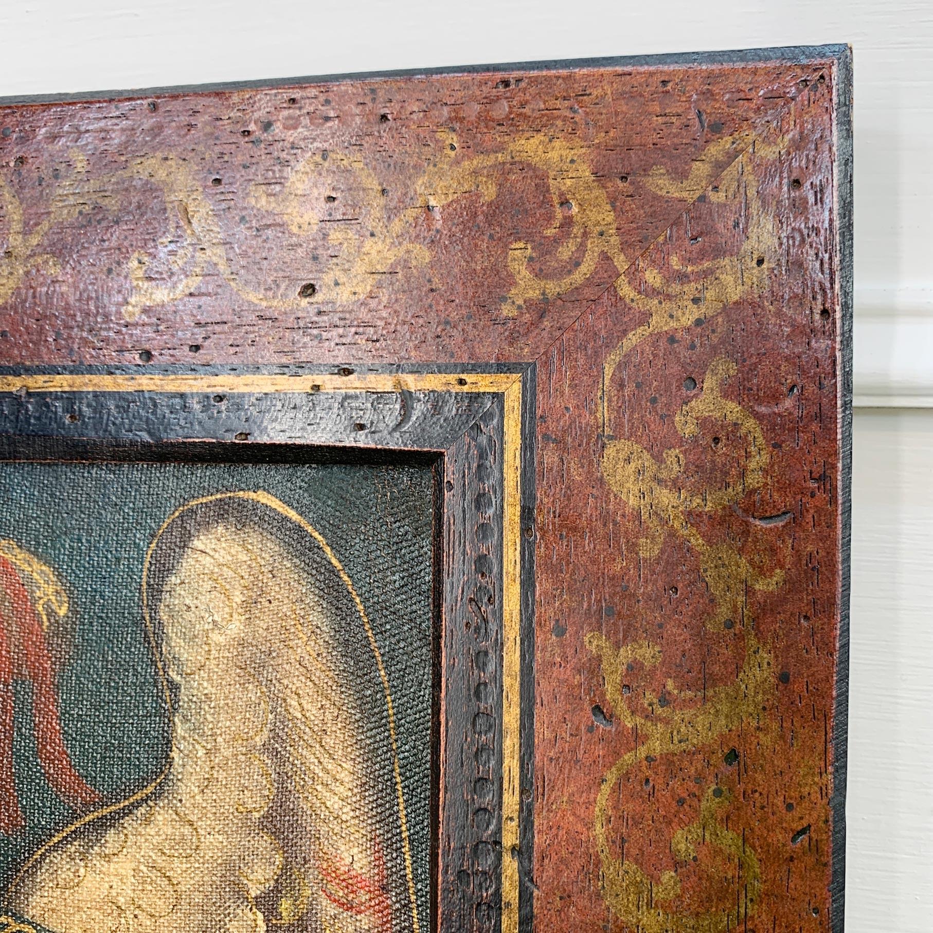 19th Century Cuzco School Oil On Canvas Archangel Michael For Sale 2