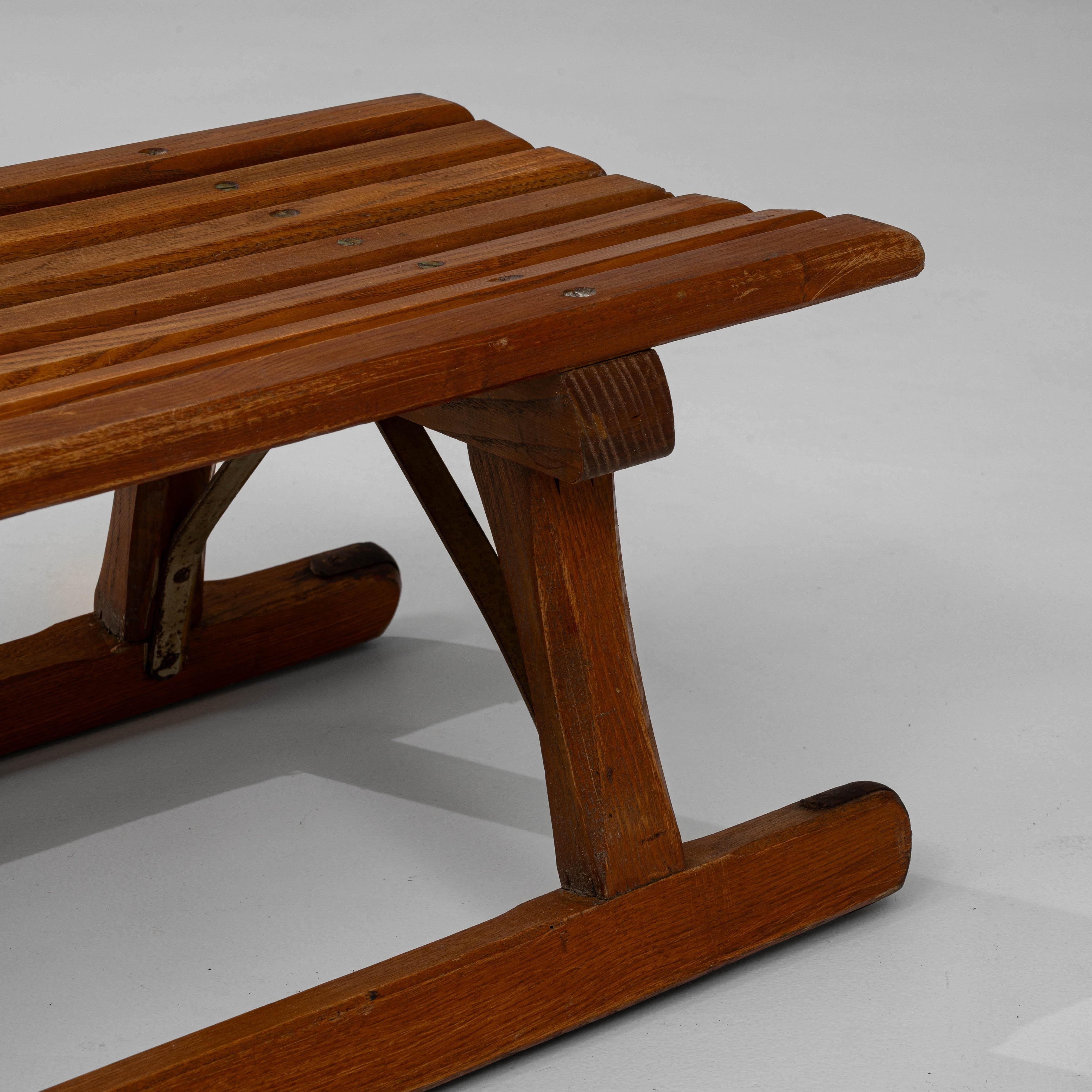 Traîneau en bois courbé tchèque du 19e siècle en vente 4