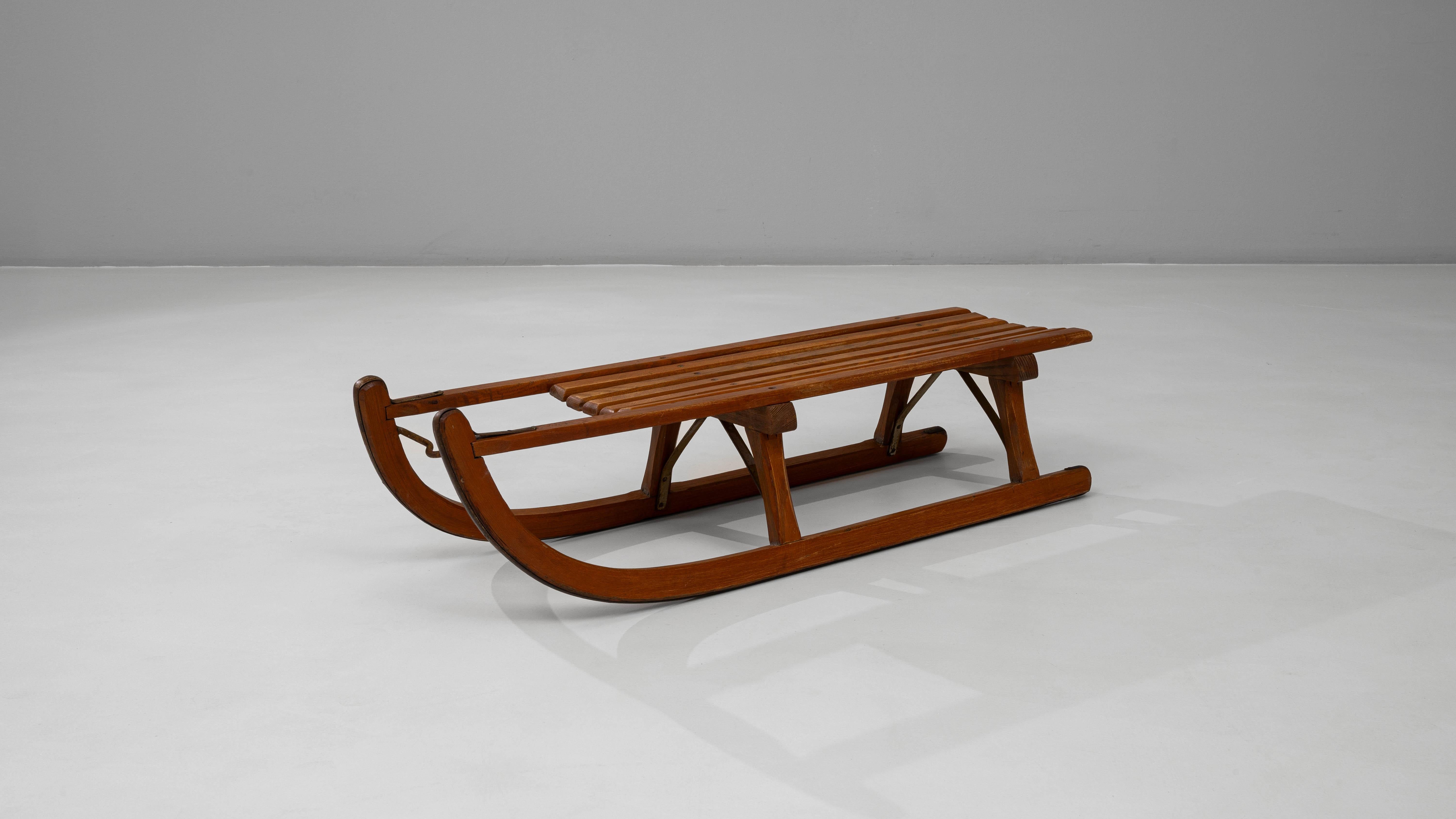 Traîneau en bois courbé tchèque du 19e siècle en vente 2