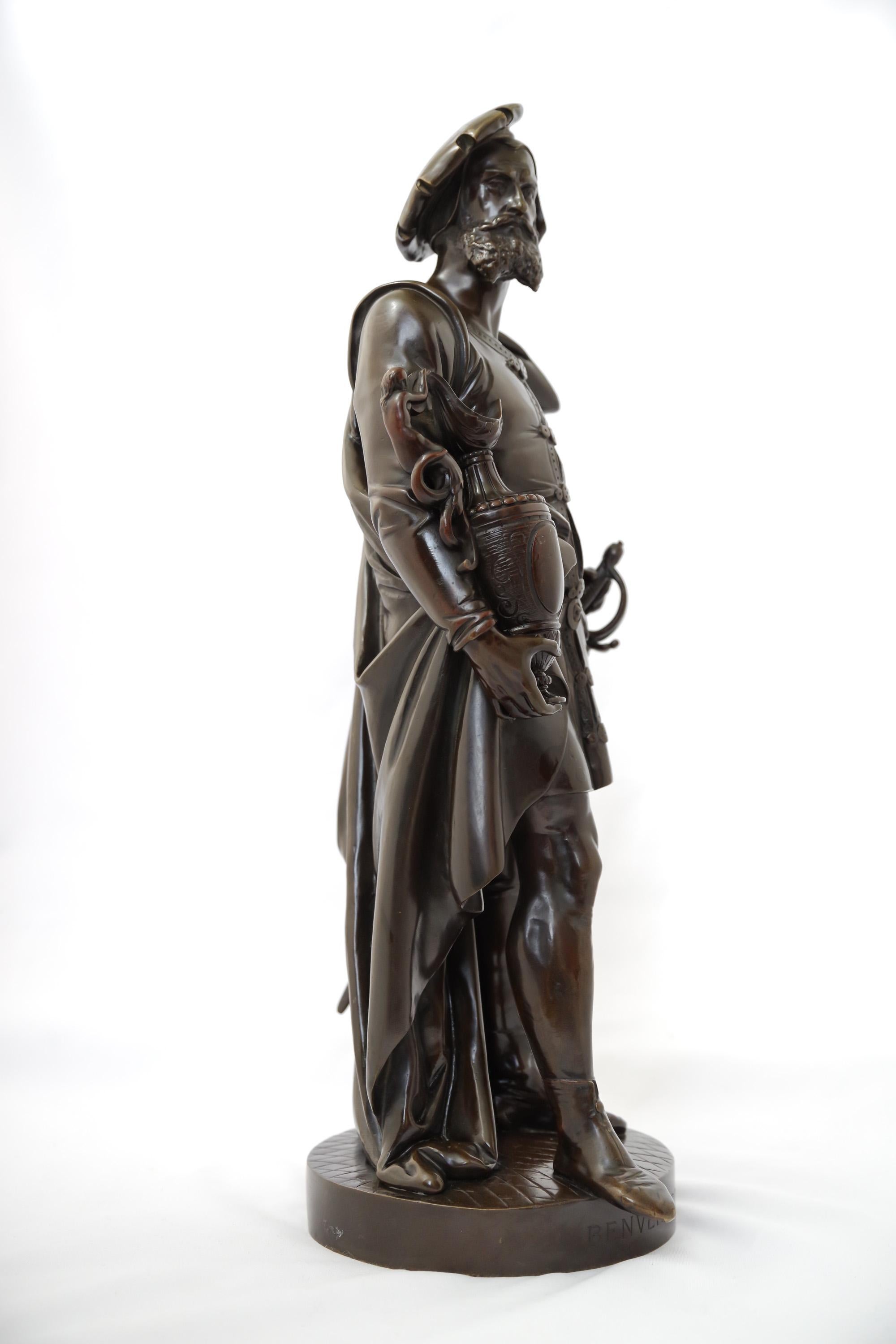 Sculptures de Da Vinci et Cellini du 19ème siècle de Carrier-Belleuse en vente 7