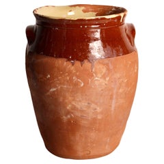 Used 19th Century Dairy Jug in Terracotta twin handles from The Cotswolds England