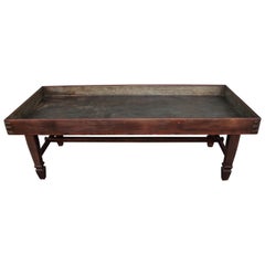 19th Century Dairy Sorting Table with Tin Liner