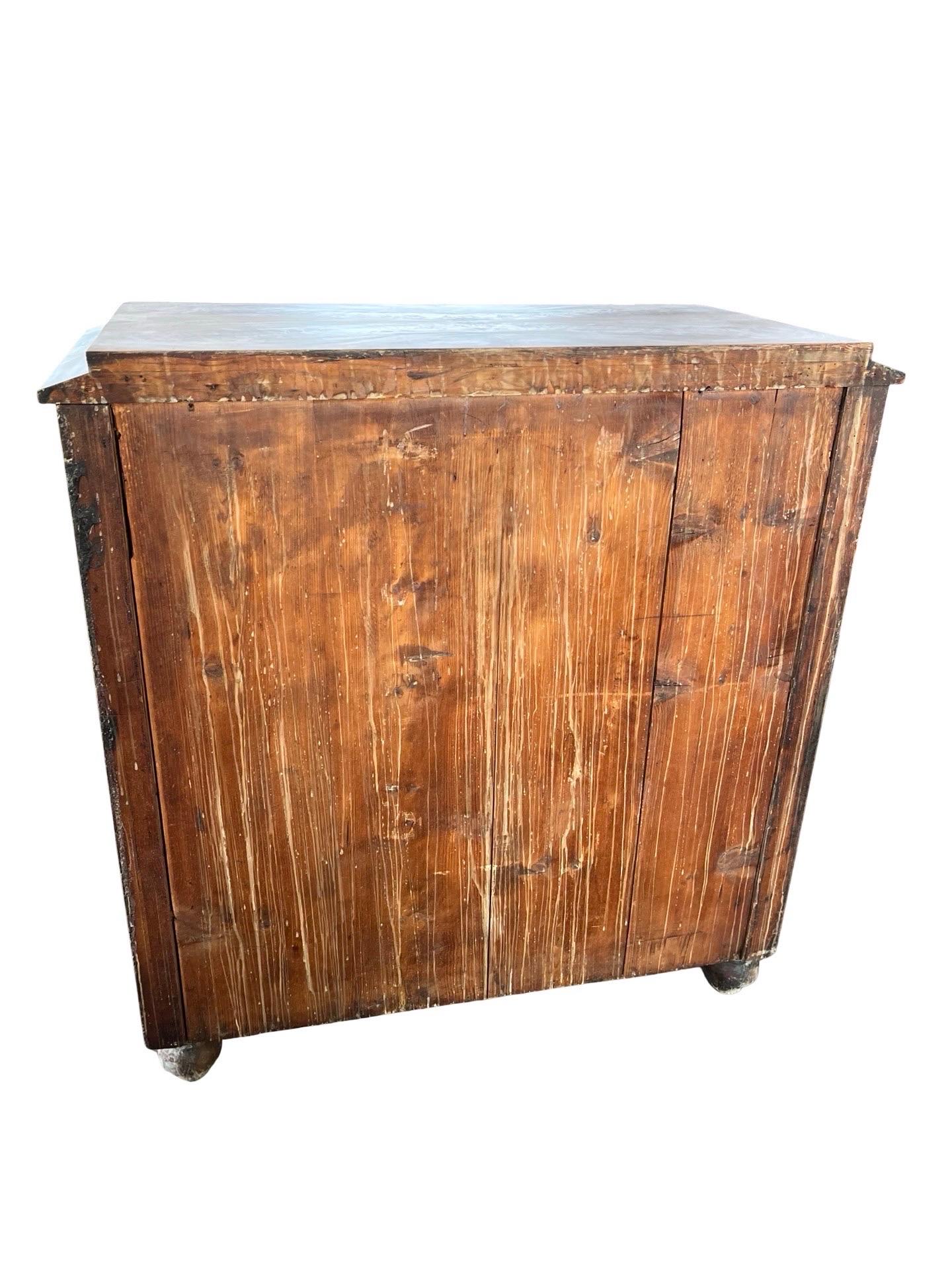19th Century Danish Biedermeier Bleached Mahogany Secretary For Sale 2