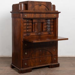 19th Century Danish Biedermeier Mahogany Secretary Bureau