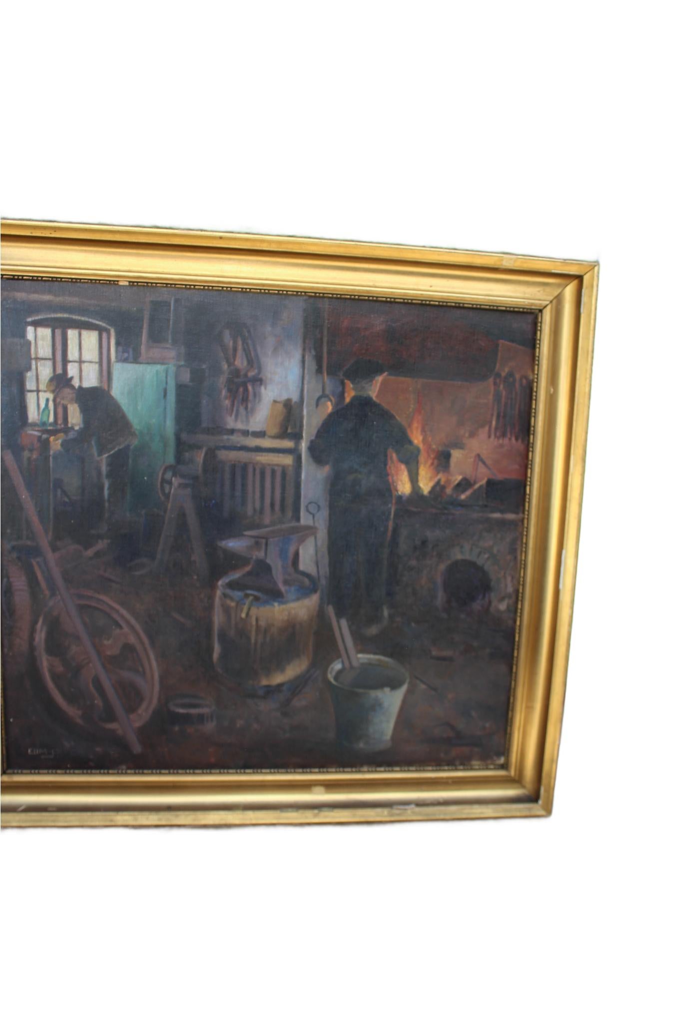 Apogée victorien Forge danoise du 19e siècle par Edvard Petersen en vente