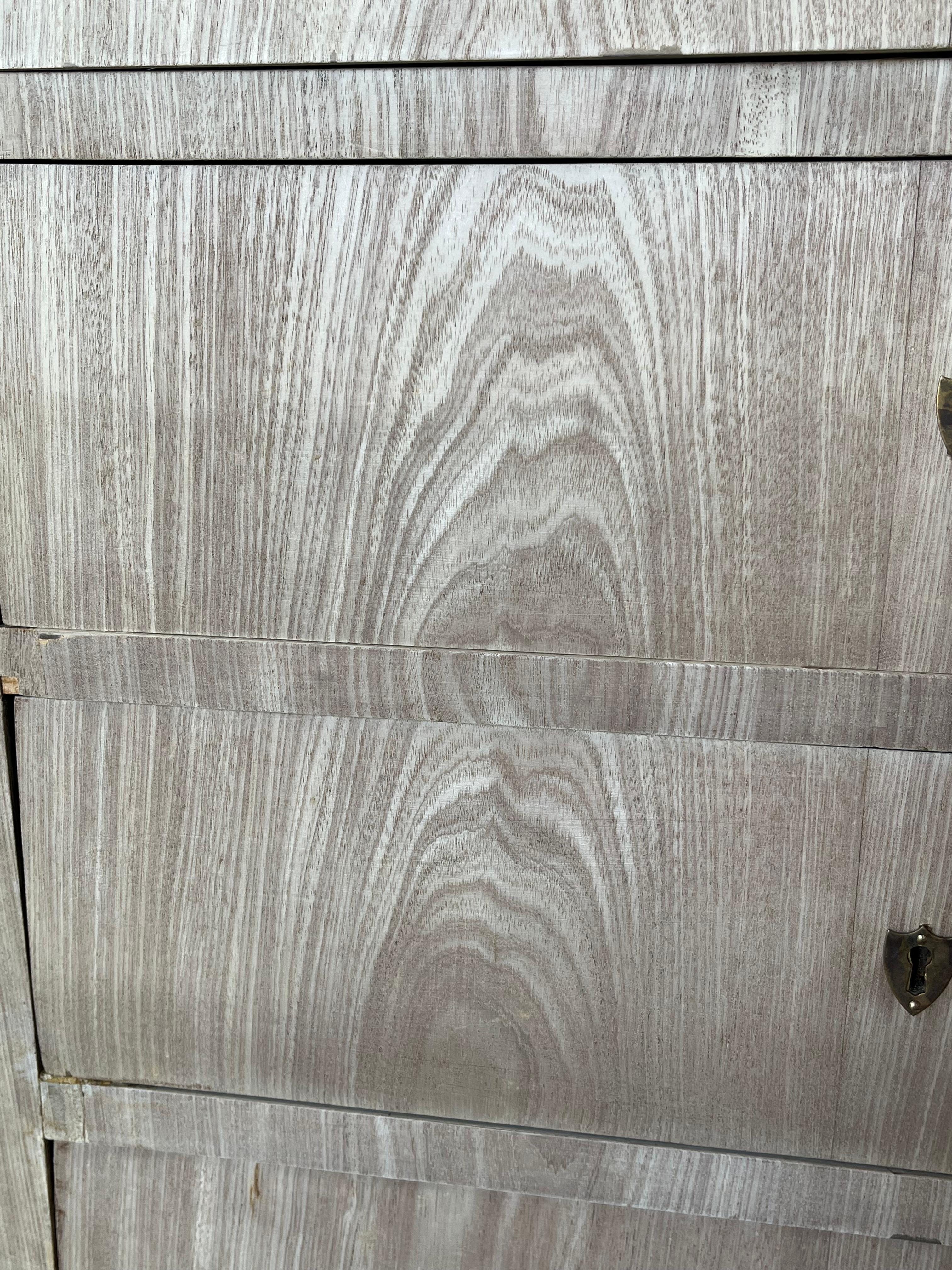 Danese Cassettiera Biedermeier danese in mogano sbiancato del XIX secolo in vendita