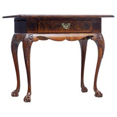 19th Century Danish Carved Walnut Side Table