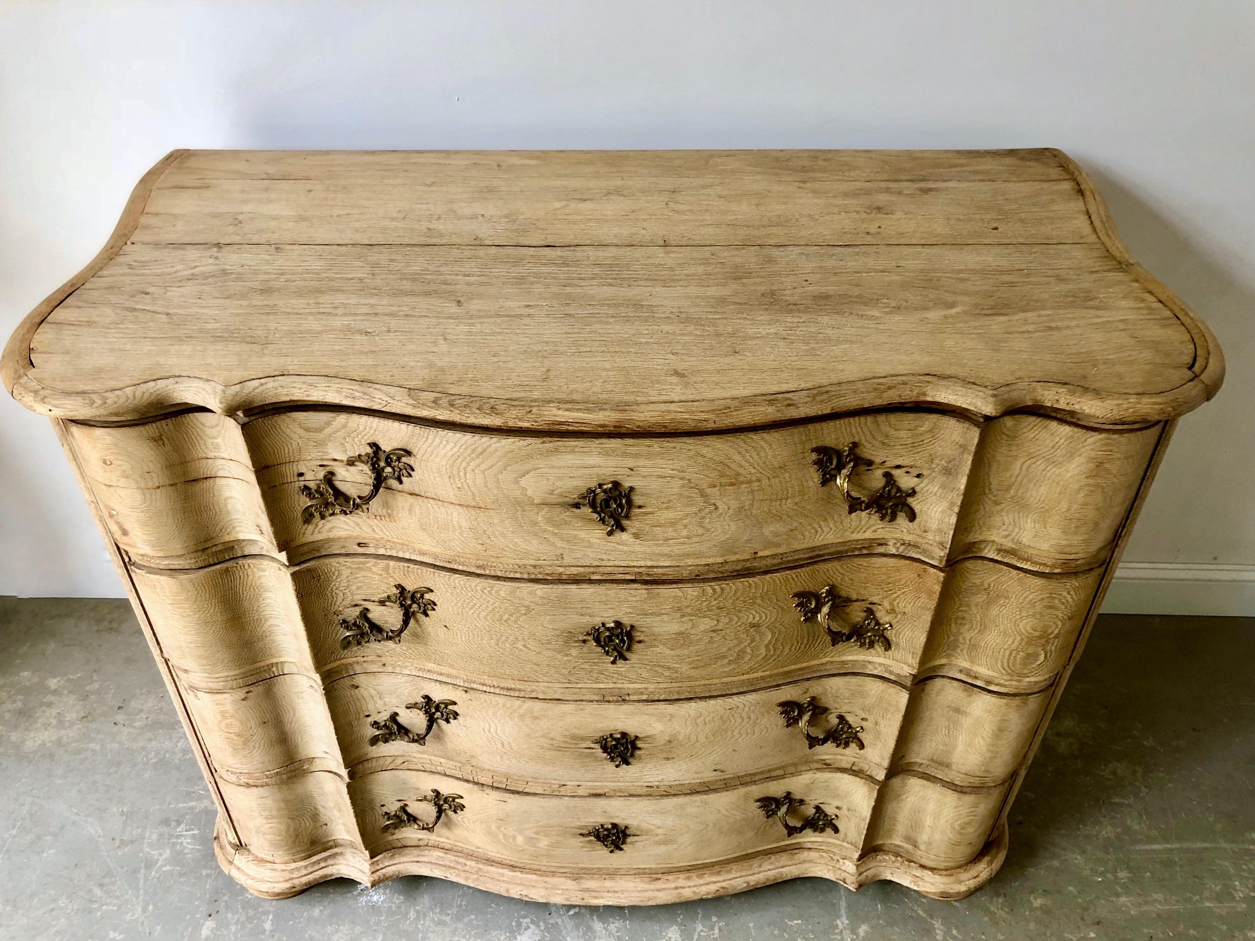 Bleached 19th Century Danish Chest of Drawers