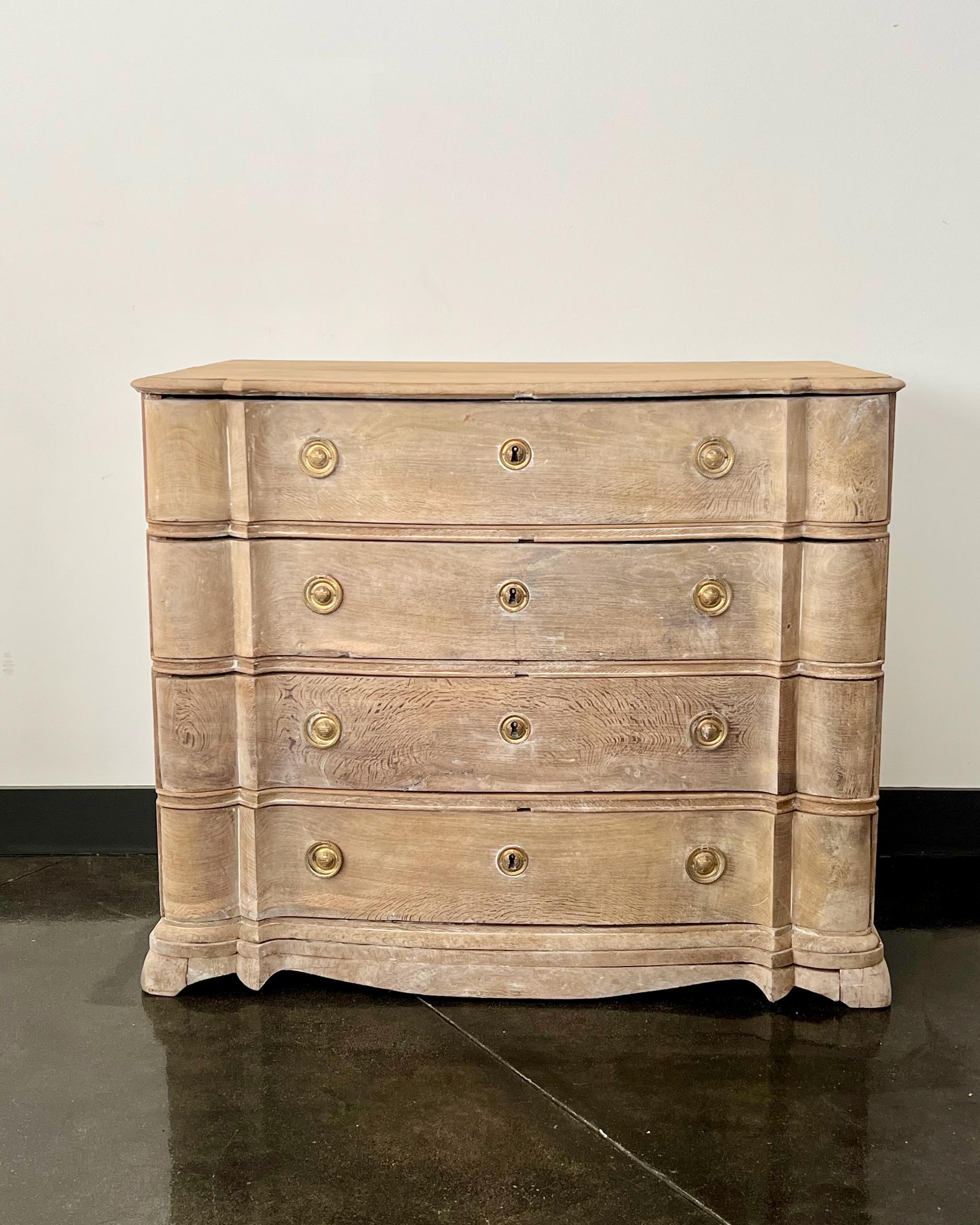 Bleached 19th Century Danish Chest of Drawers