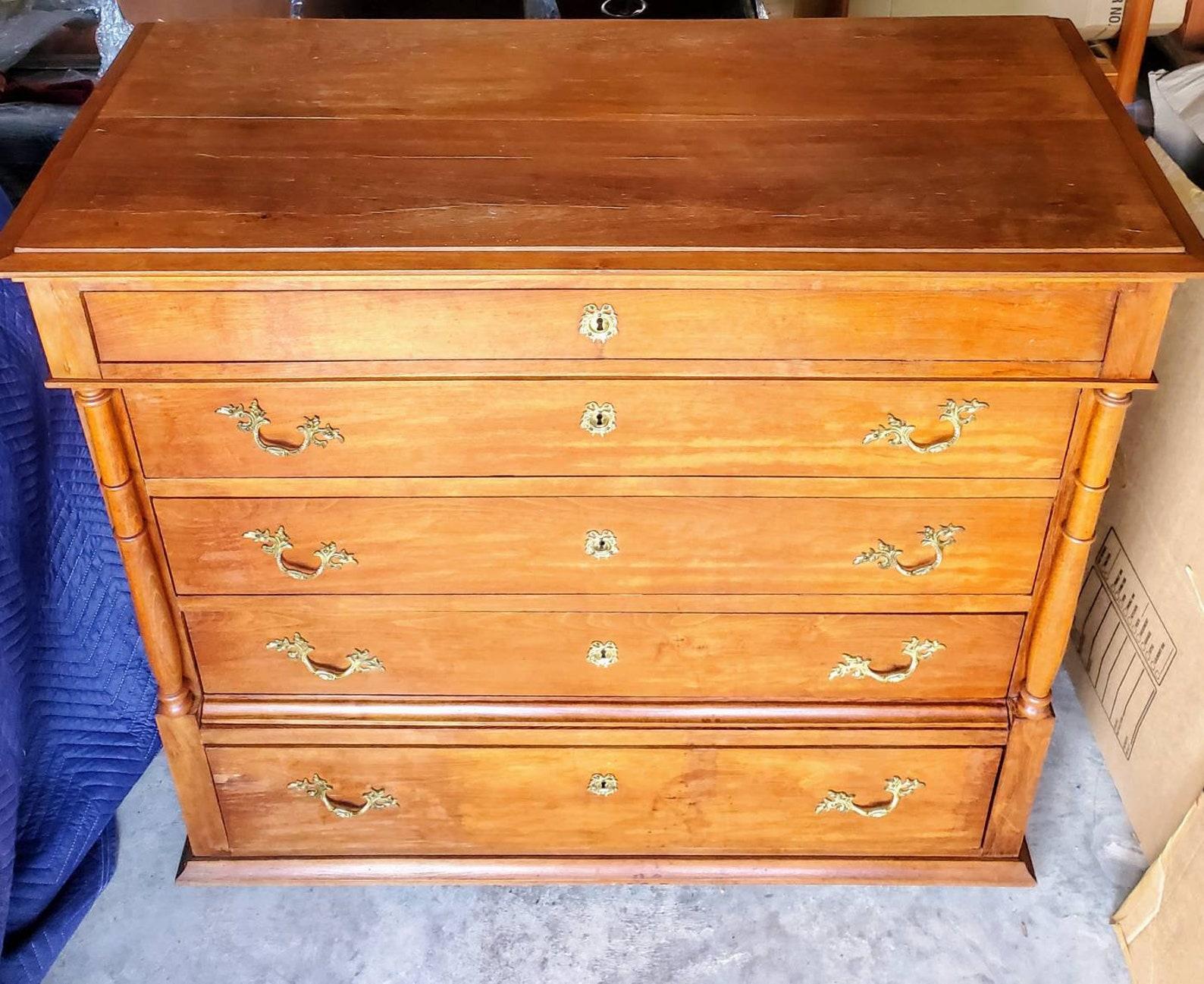 Bronze 19th Century Danish Chest of Drawers For Sale