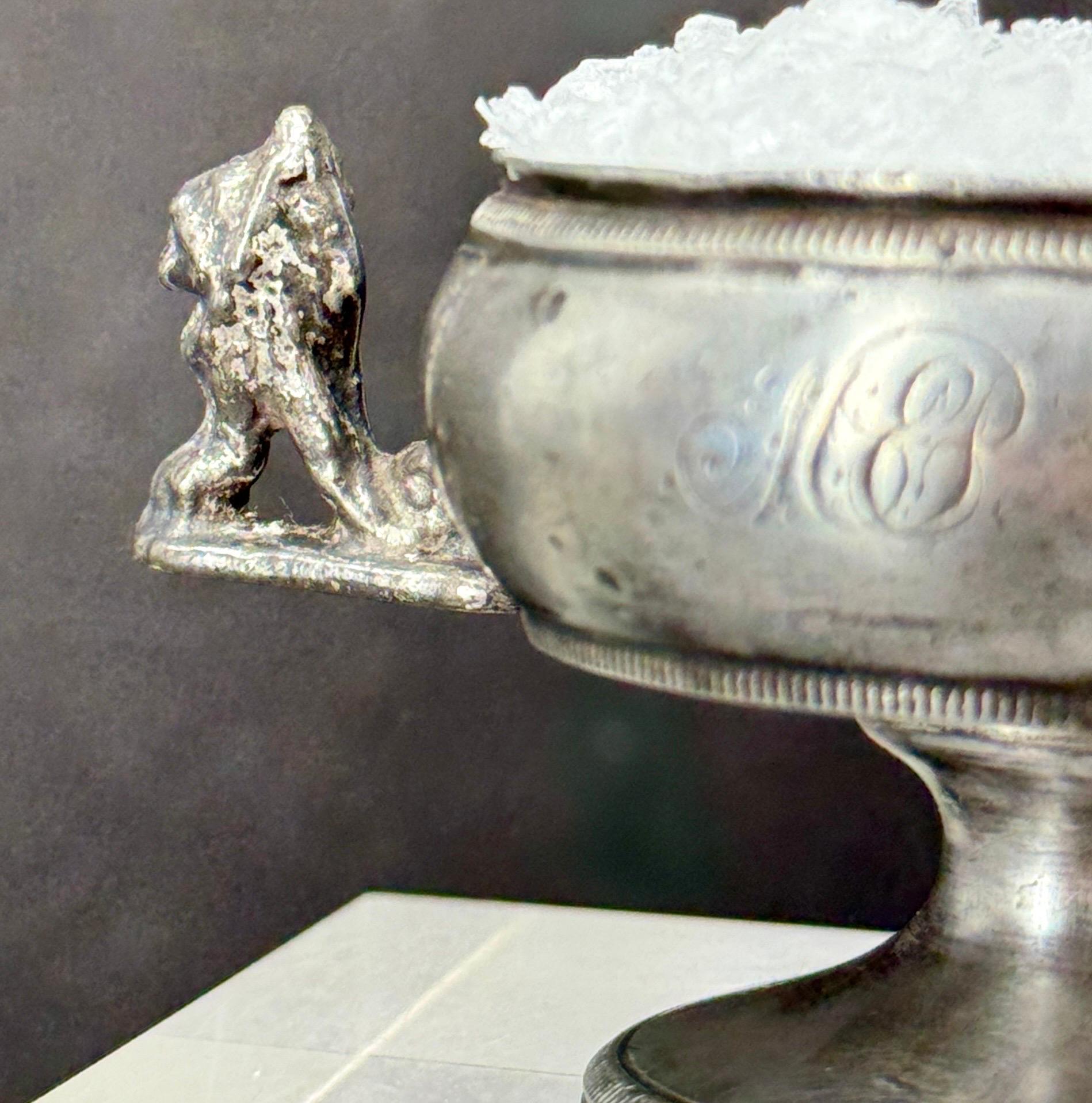 Vaso per sale e pepe in peltro dell'Impero danese del XIX secolo in vendita 3