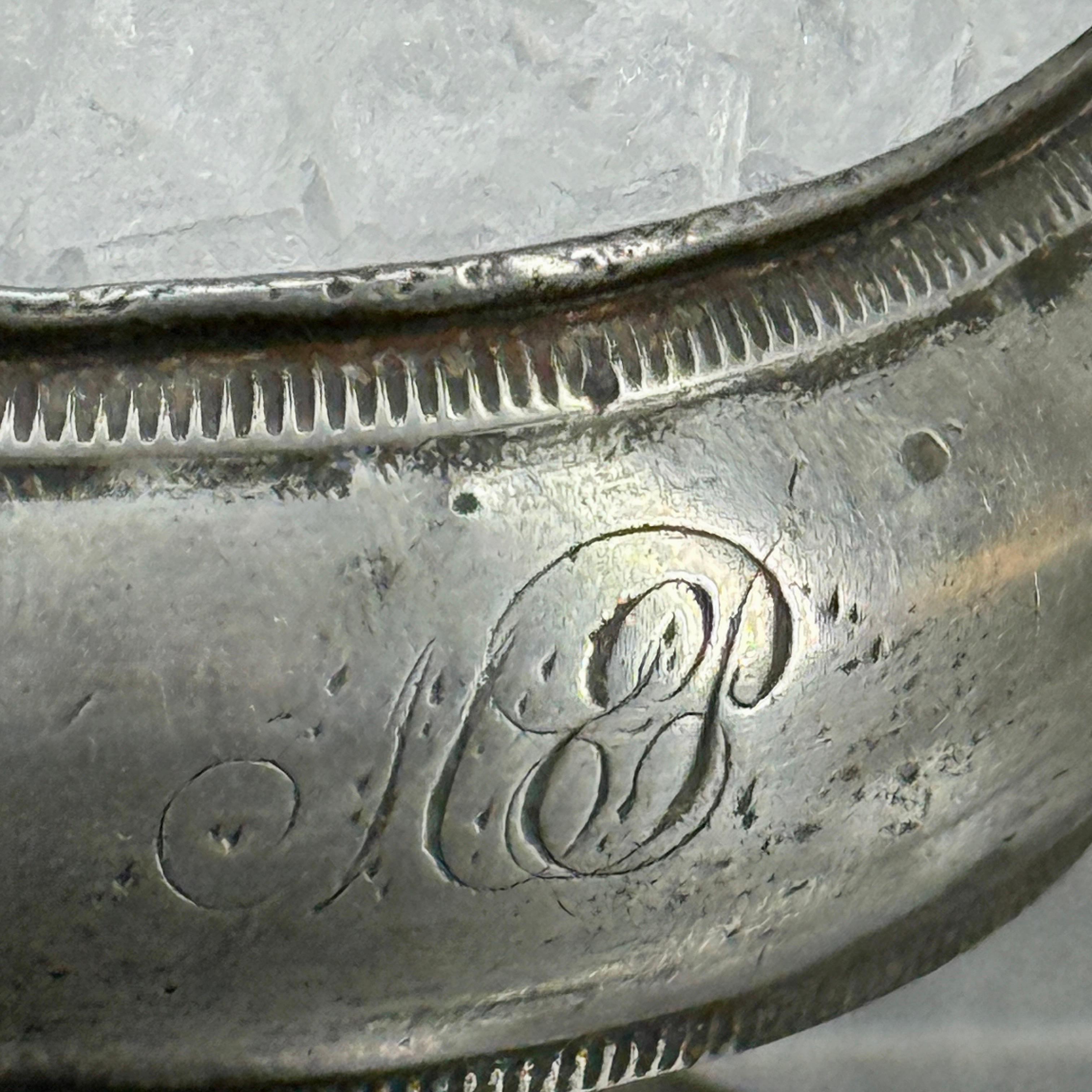 Vaso per sale e pepe in peltro dell'Impero danese del XIX secolo in vendita 7