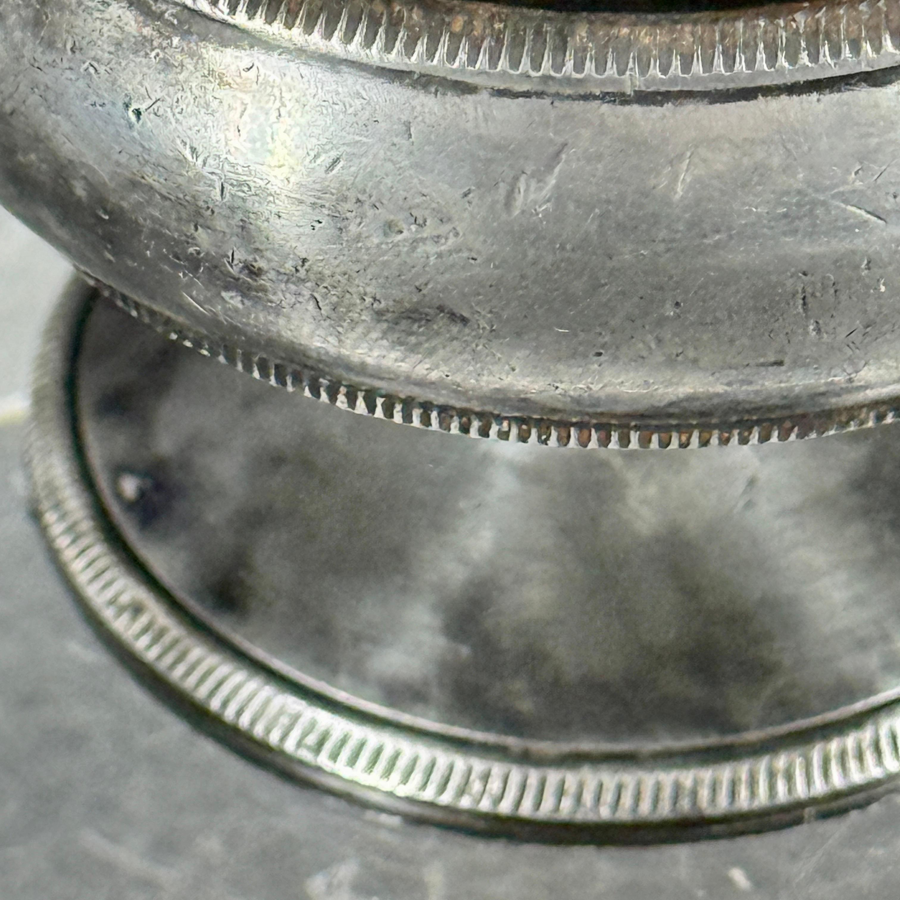 Vaso per sale e pepe in peltro dell'Impero danese del XIX secolo in vendita 8