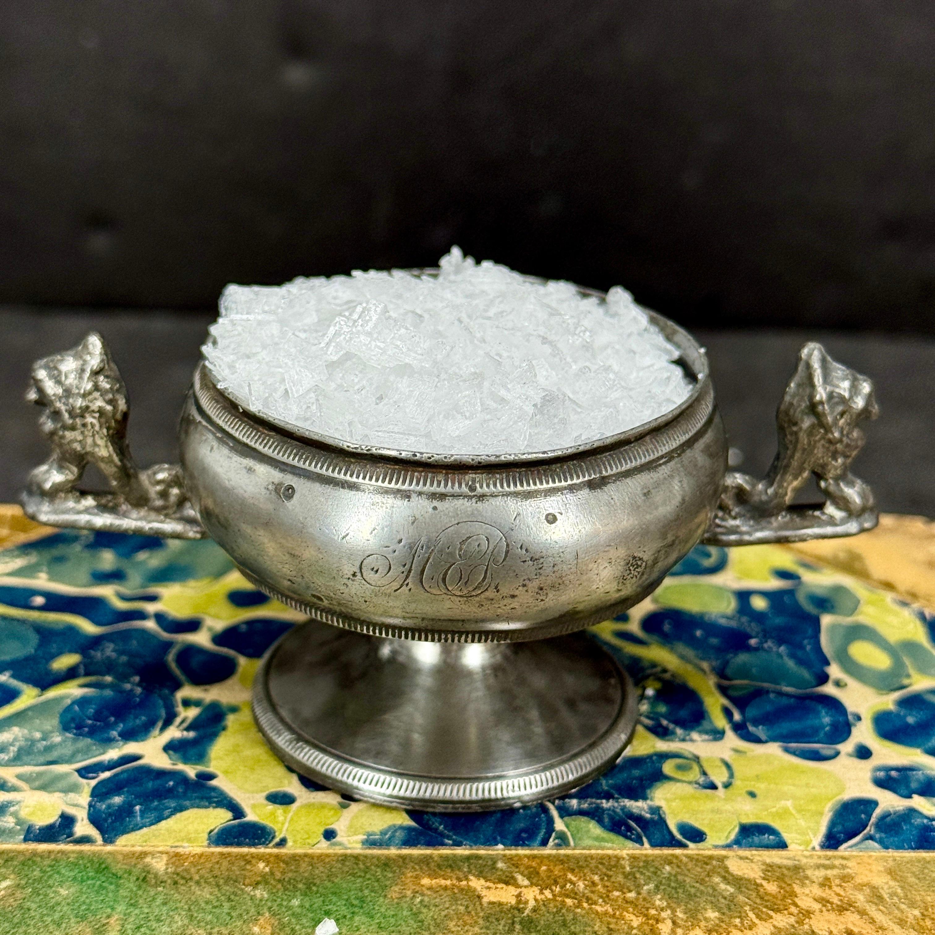 Barocco Vaso per sale e pepe in peltro dell'Impero danese del XIX secolo in vendita