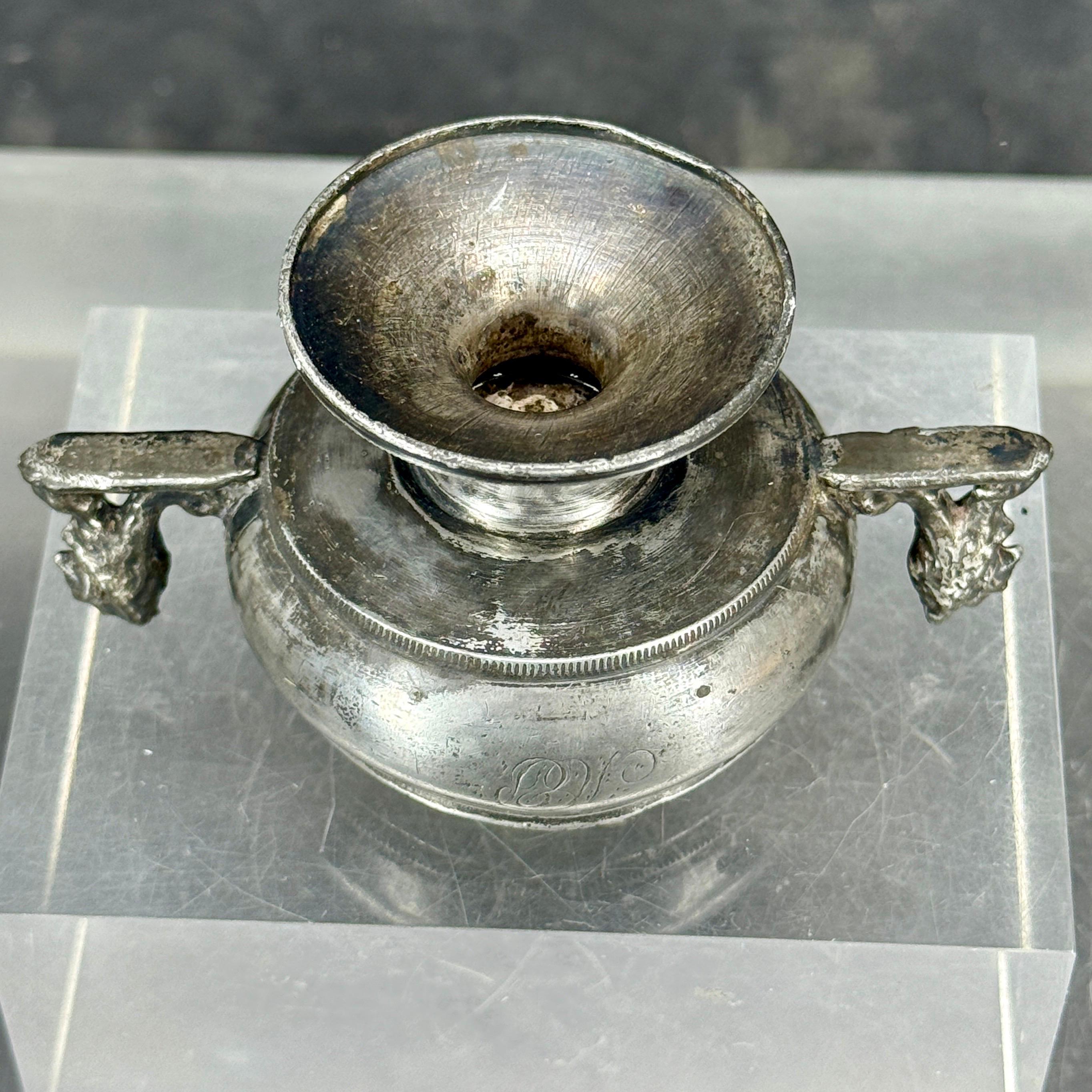 Vaso per sale e pepe in peltro dell'Impero danese del XIX secolo in vendita 2