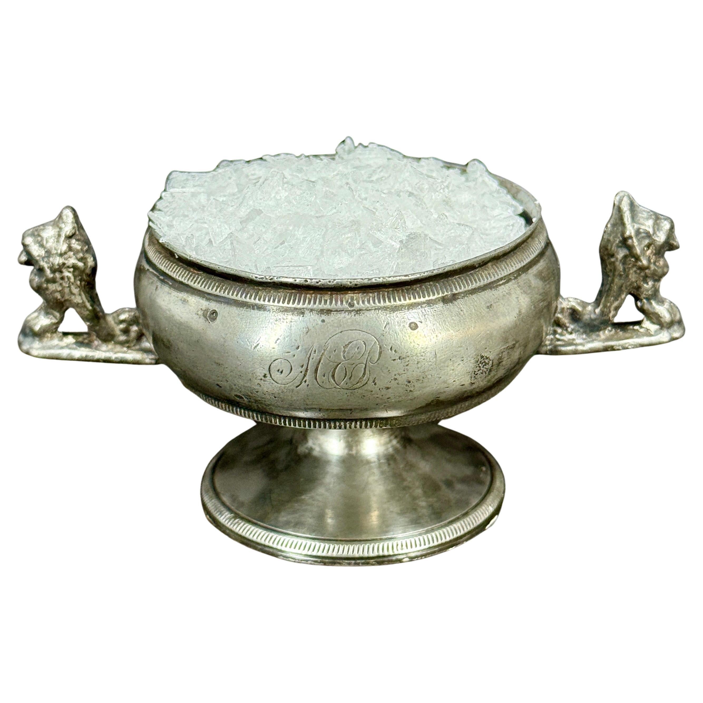 Vaso per sale e pepe in peltro dell
Impero danese del XIX secolo in vendita