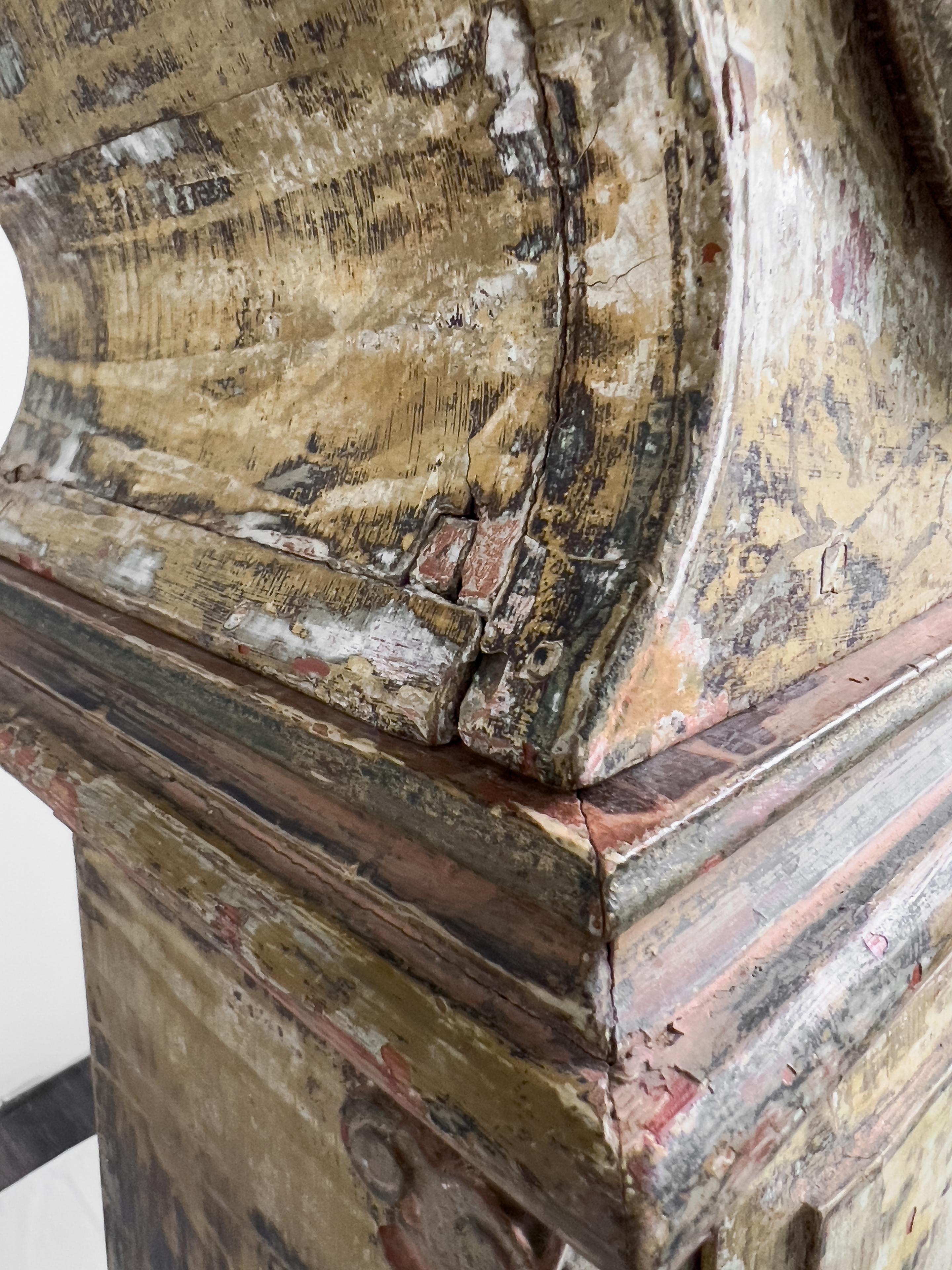19th Century Painted Danish Grandfather Clock 11