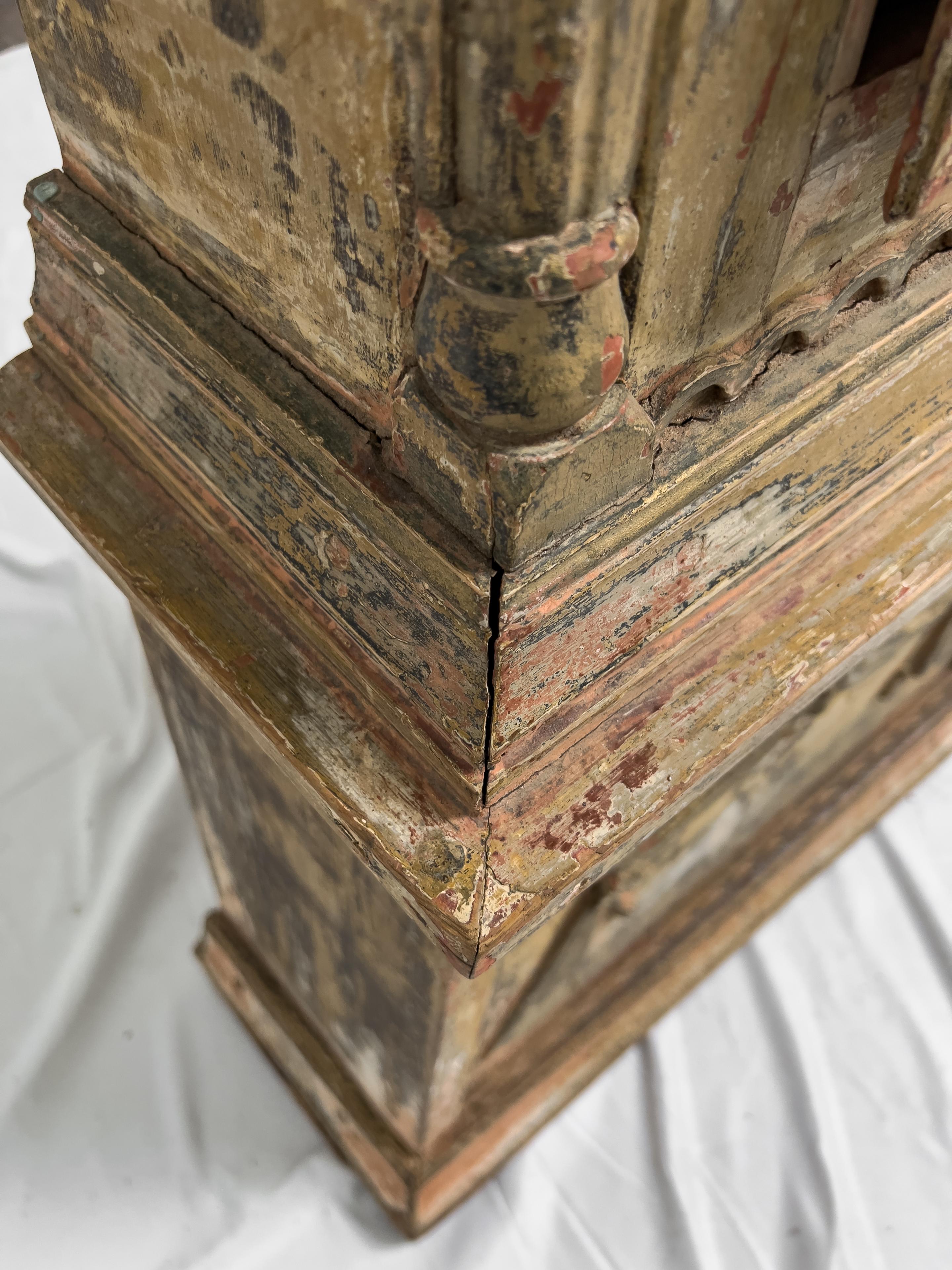 19th Century Painted Danish Grandfather Clock 12