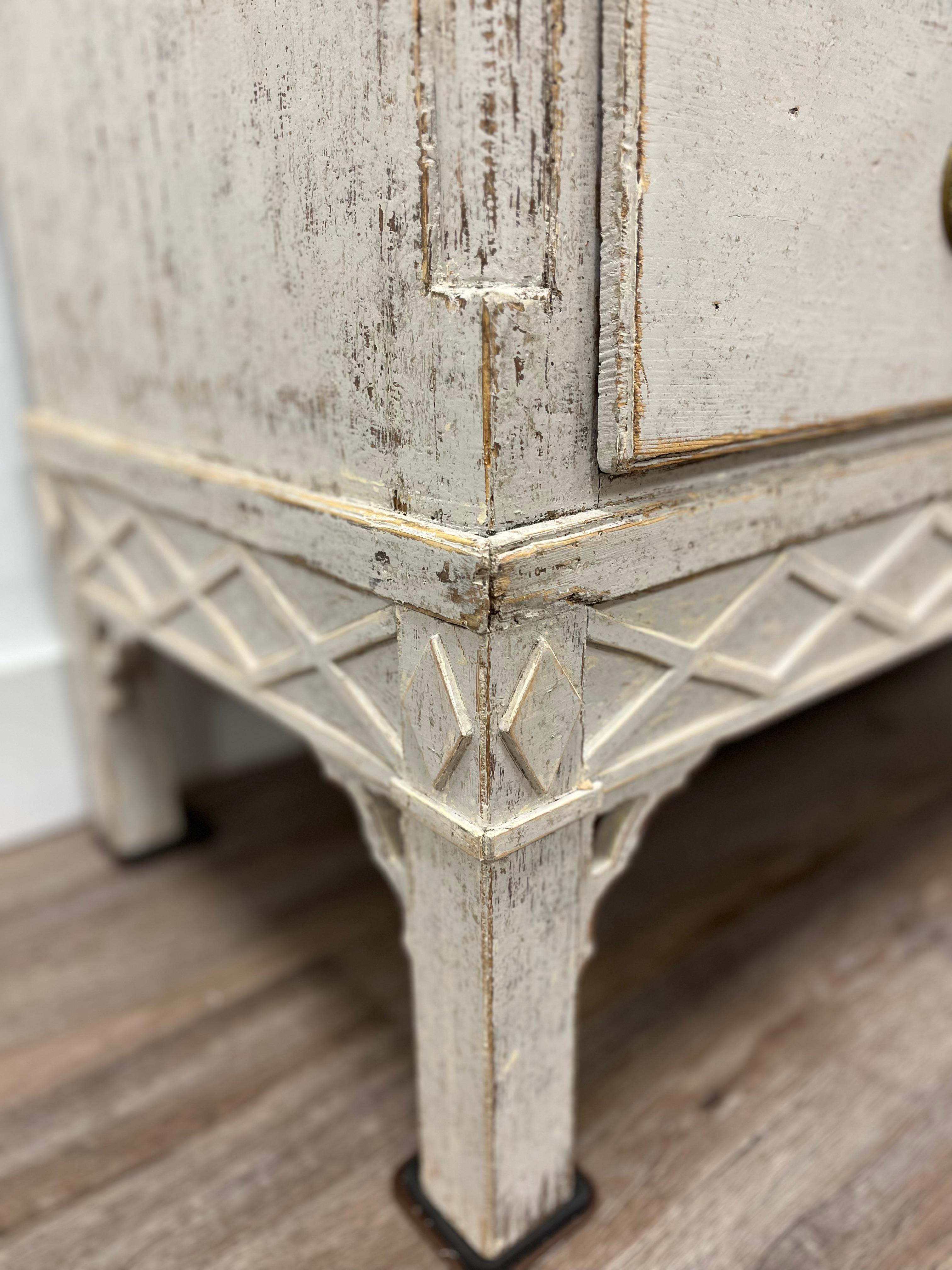 Brass 19th Century Danish Late Gustavian Commode For Sale