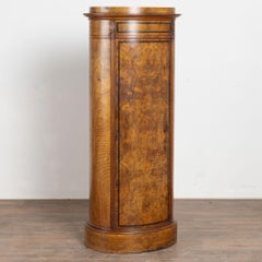 19th Century Danish Mahogany Veneer Column Cabinet with Single Door