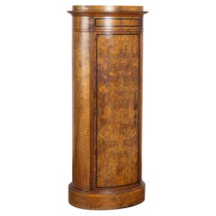 19th Century Danish Mahogany Veneer Column Cabinet with Single Door