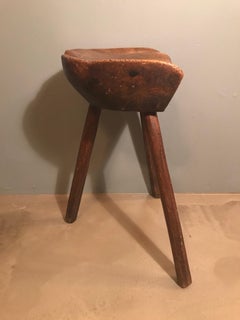 tabouret de traite danois du 19ème siècle