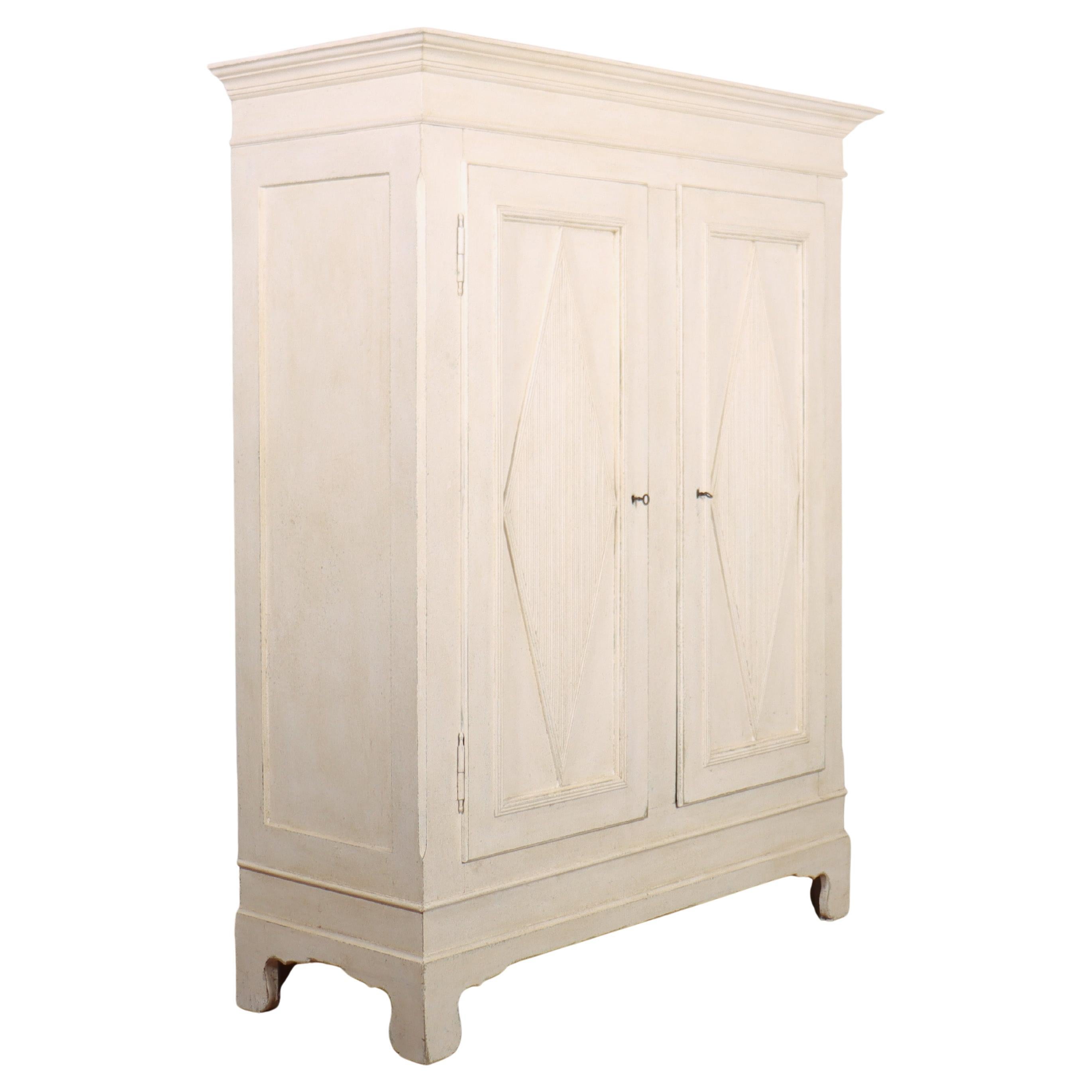 19th Century Danish Painted Wardrobe