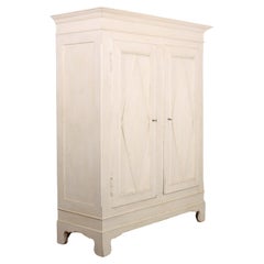 Armoire peinte danoise du 19e siècle