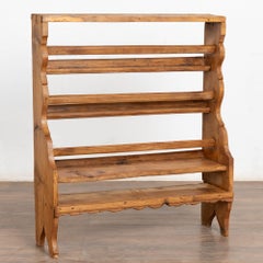 19th Century Danish Pine Plate Rack Shelf