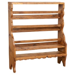 19th Century Danish Pine Plate Rack Shelf