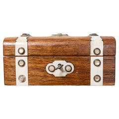 19th Century Danish Rosewood Tea Caddy with Bone Inlay, Circa 1860