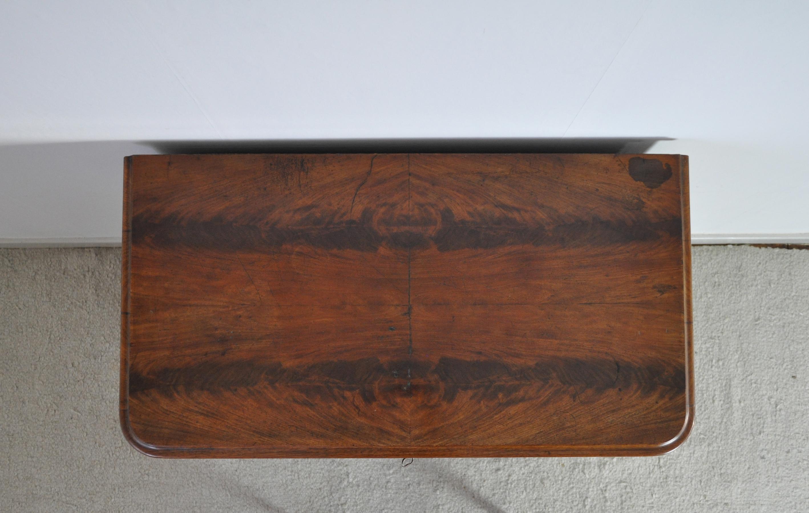 19th Century Danish Walnut Commode or Chest of Drawers Featuring Lions Paw Feet 8