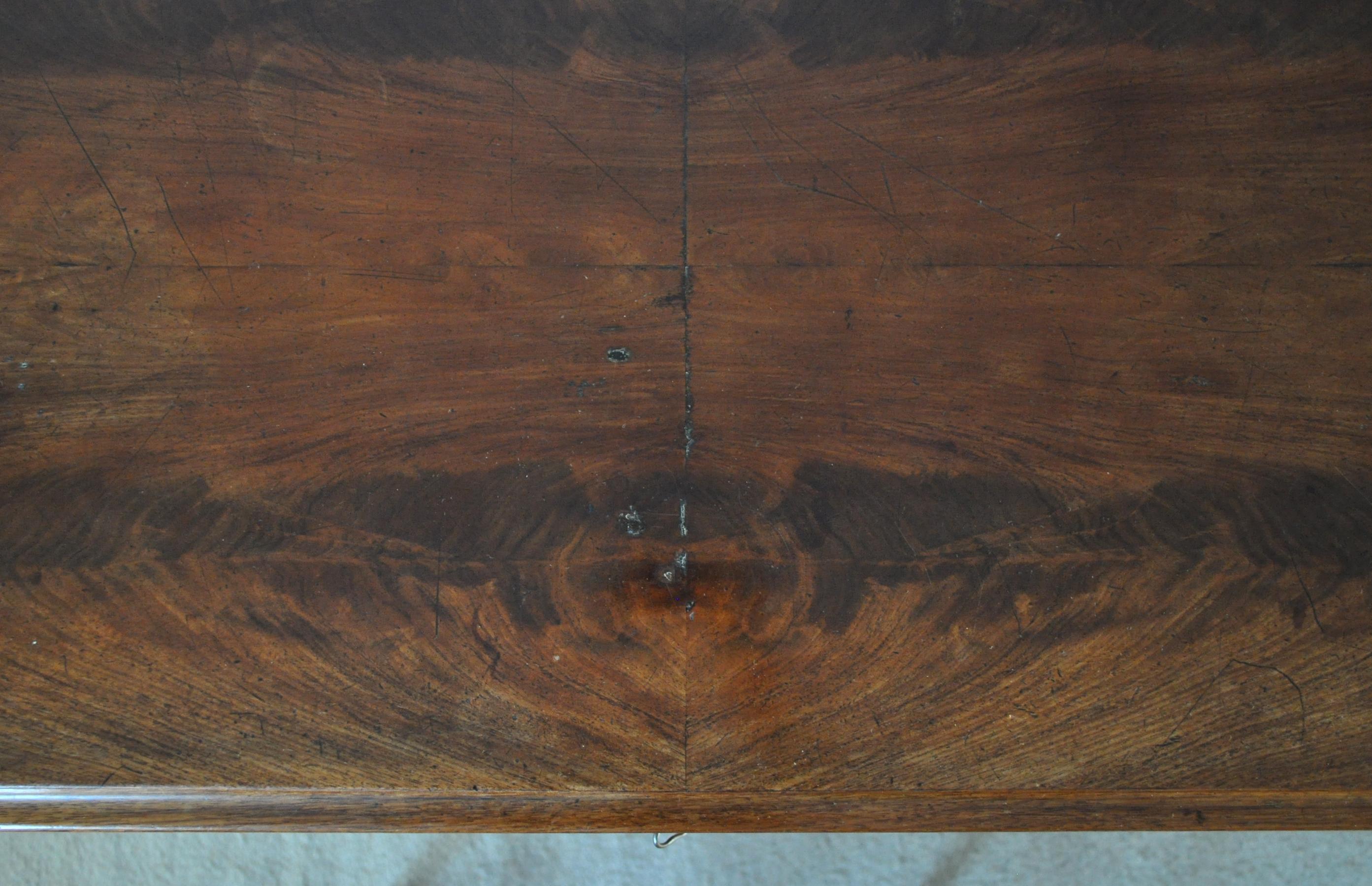 19th Century Danish Walnut Commode or Chest of Drawers Featuring Lions Paw Feet 10