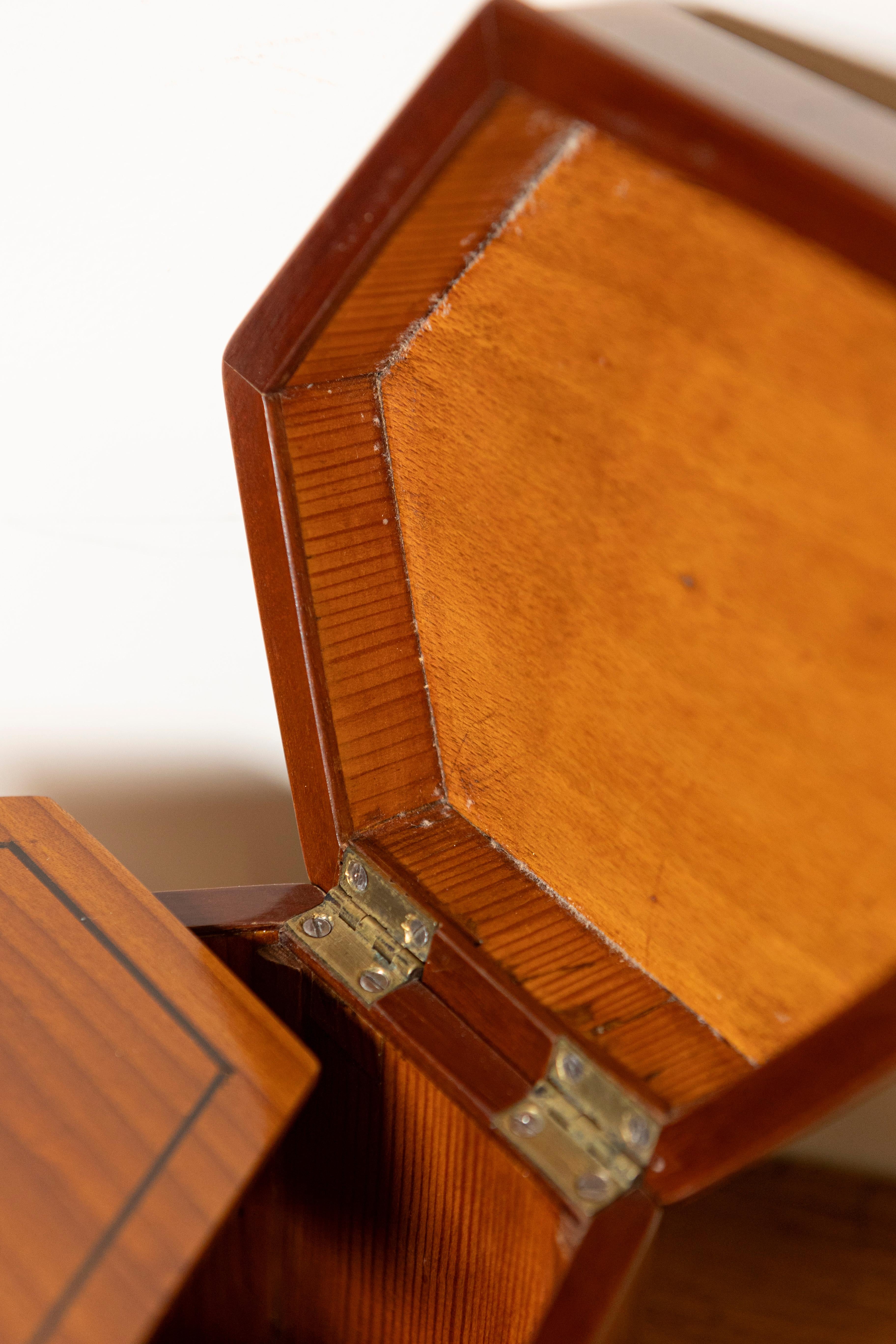 19th Century Danish Walnut Tea Caddy, Circa 1860 For Sale 4