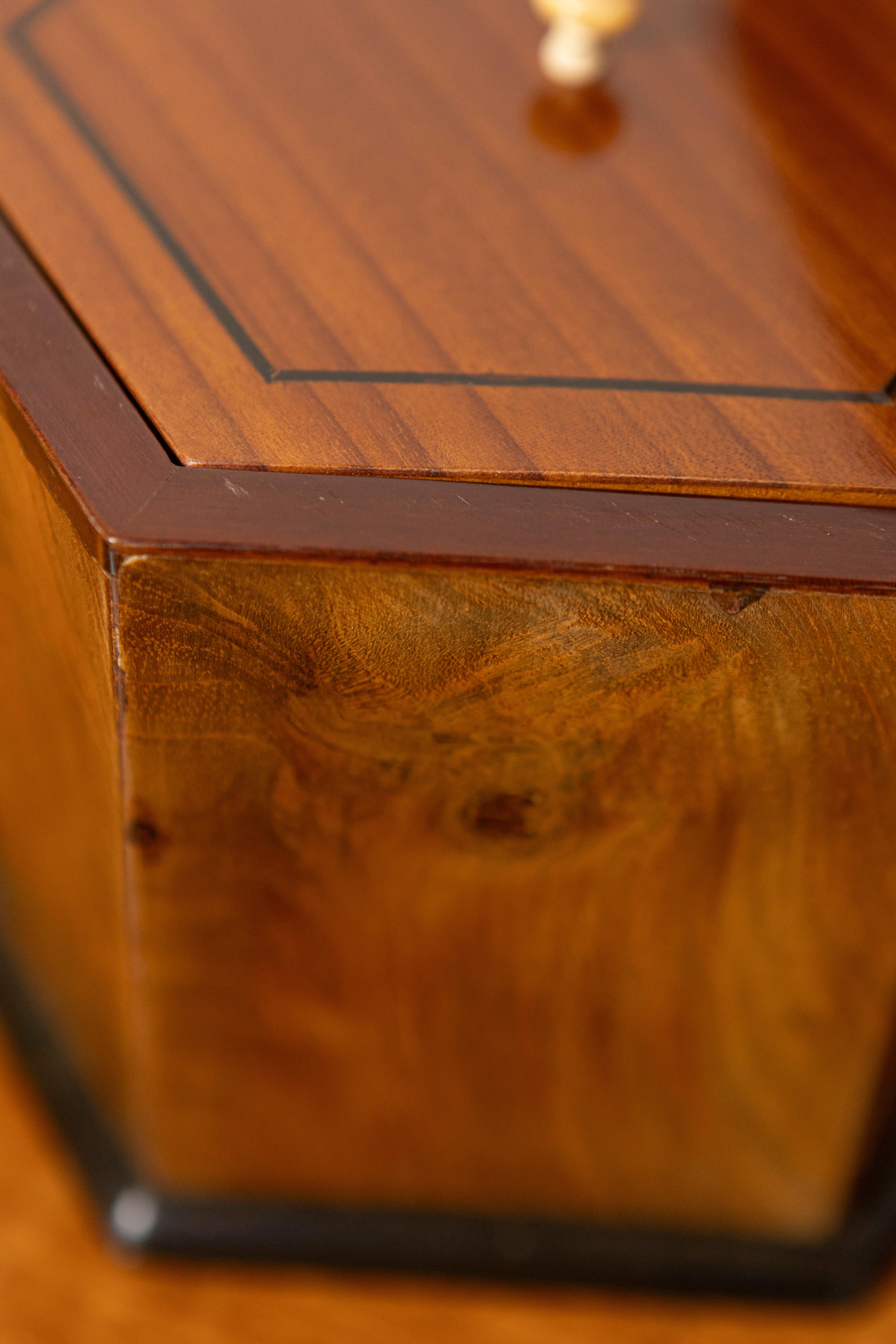 19th Century Danish Walnut Tea Caddy, Circa 1860 For Sale 5