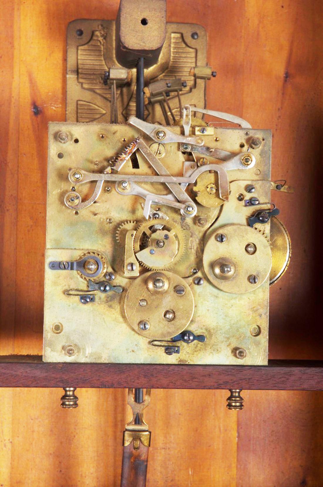 19th Century Danish Wooden Zodiac Clock in Gothic Style 4