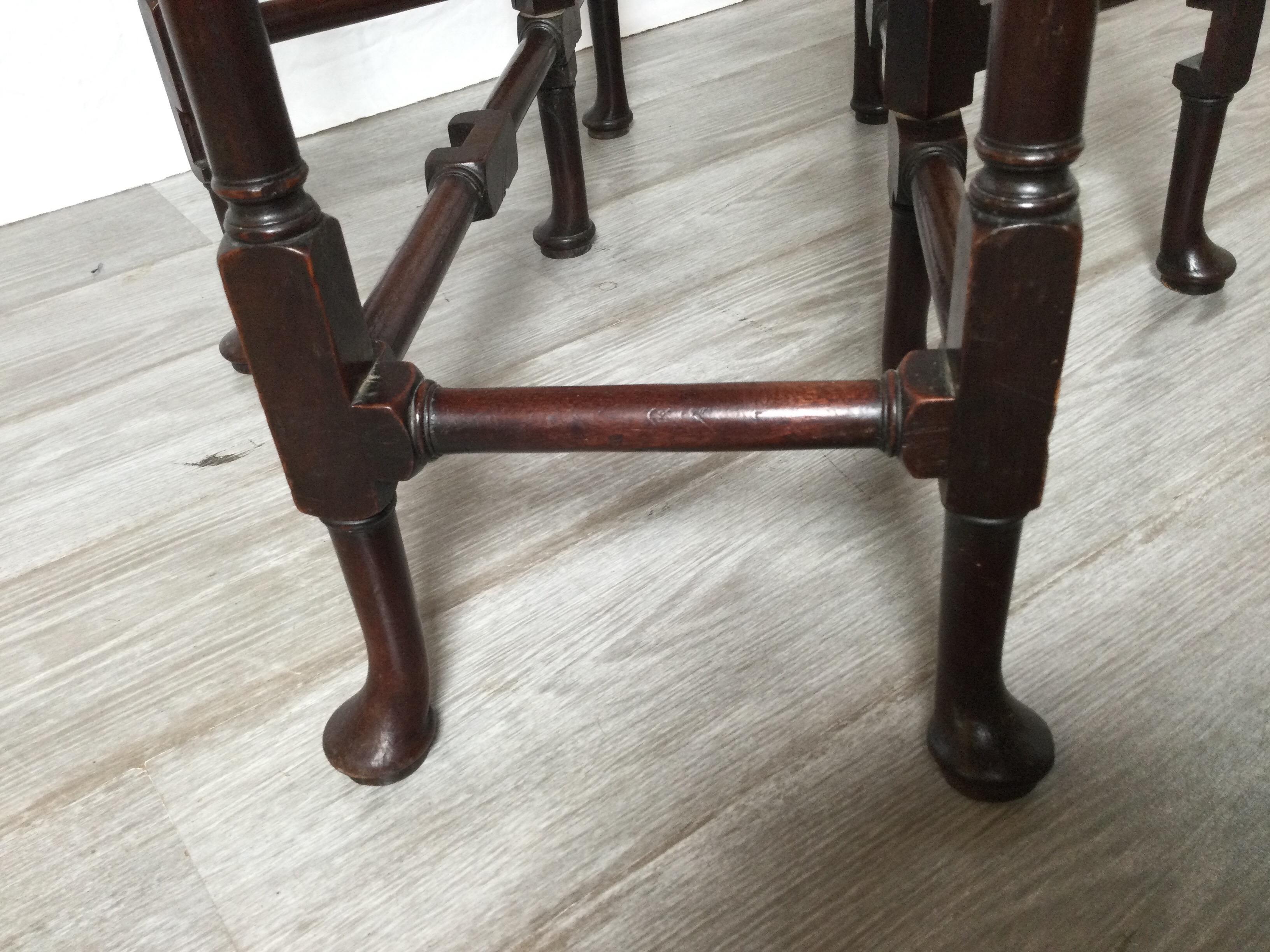 Late 19th Century 19th Century Dark Mahogany Gateleg Drop Leaf Table